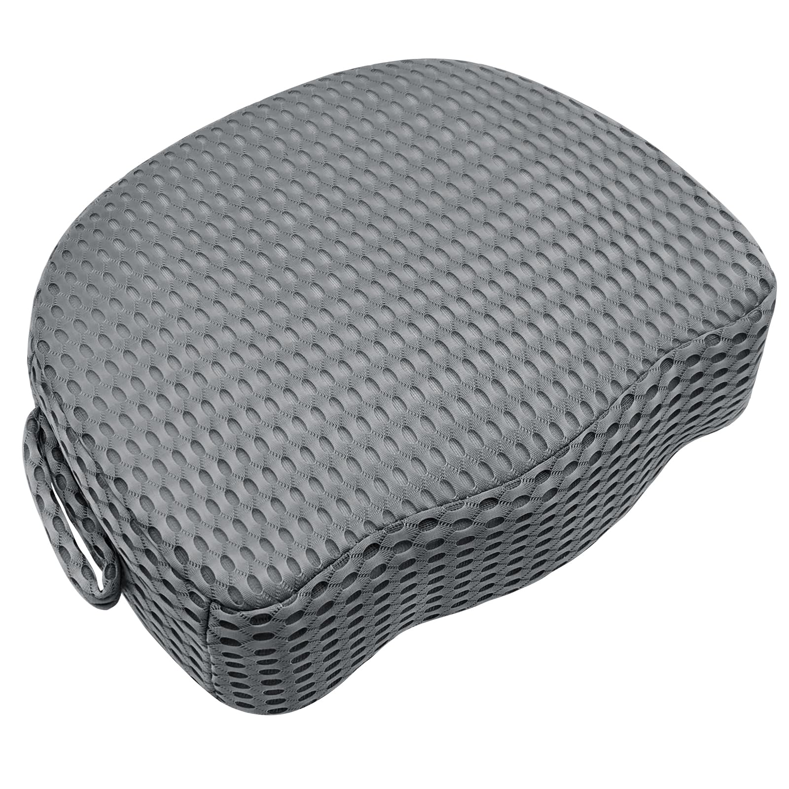 Hot Tub Booster Seat for Adults, Weighted 5" Extra Thick Spa Cushion, 4+ lbs Core Stays Submerged No Floating, 3D Air Mesh Quick Dry, Non-Slip Seat Riser for Jacuzzi, Bathtub & Outdoor Spa(Grey)