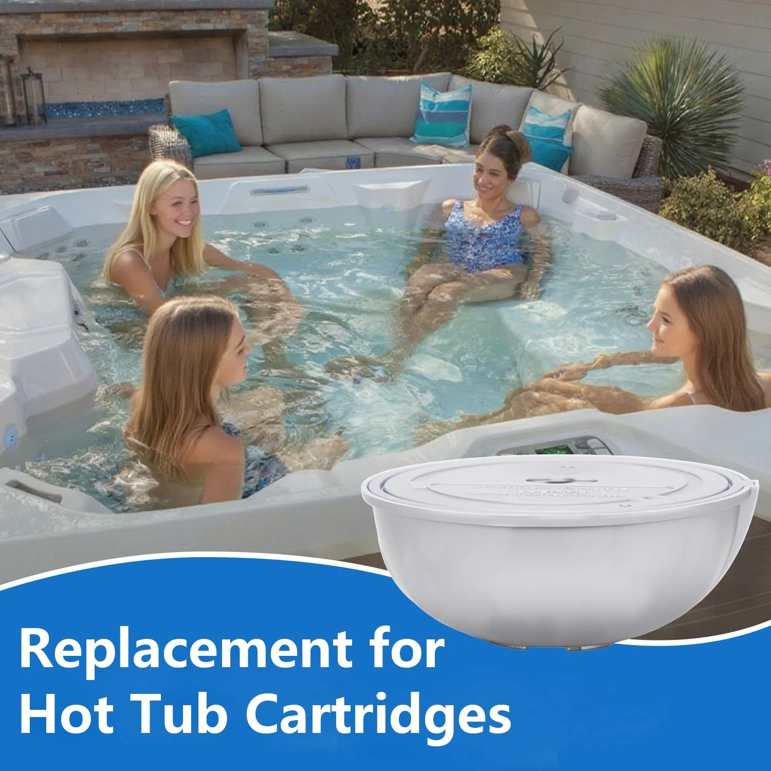 Hot Tub Cartridge Compatible with Frog Ease Floating System Replacement for SPA Cartridges, Up to 600 Gallons, 3Pack - Image 5