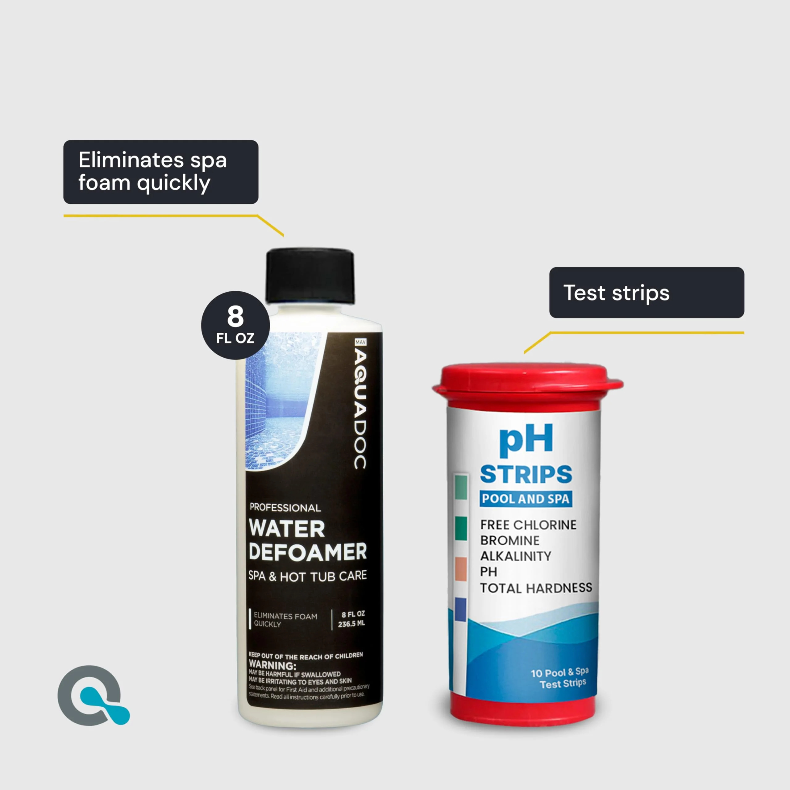 Hot Tub Chemicals Starter Kit - Chlorine Spa Starter Kit Chemicals for Hot Tub - Convenient Hot Tub Starter Kit & ph Control Kit - Effective Chlorine pH Balancer & Inflatable Hot Tub Chemical Kit - Image 4