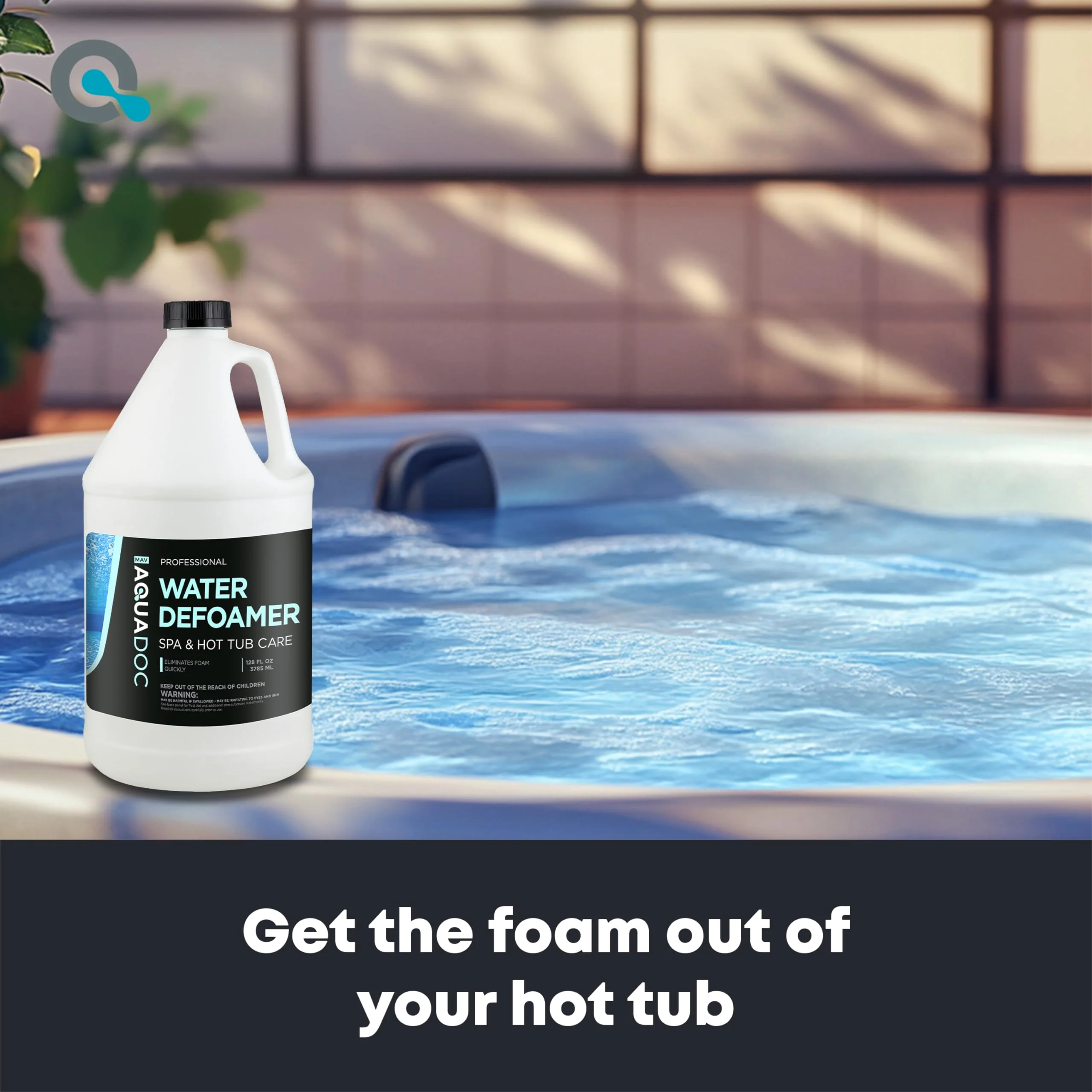 Hot Tub Defoamer - Spa Defoamer for Hot Tub Owners 128oz, Spa Anti Foam to Keep Foam Down, Hot Tub Chemicals Made in USA - AquaDoc - Image 7