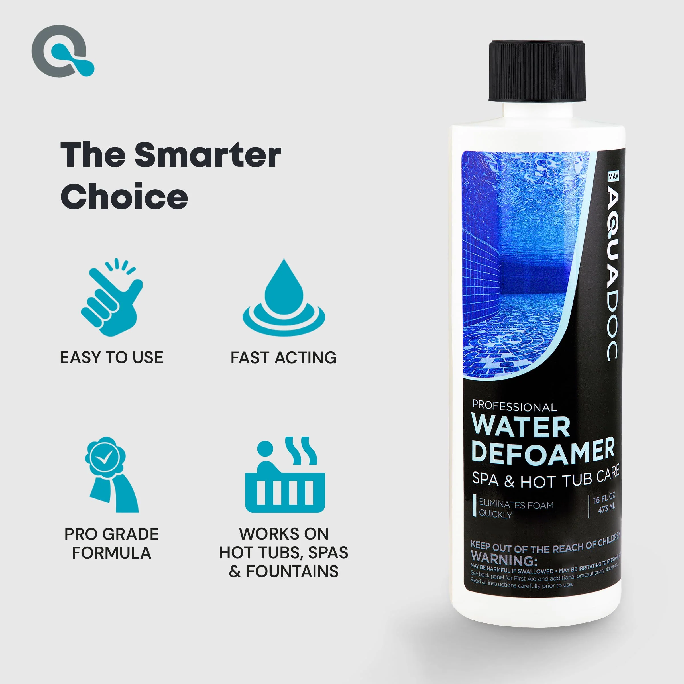 Hot Tub Defoamer - Spa Defoamer for Hot Tub Owners 16oz, Spa Anti Foam to Keep Foam Down, HotTub Chemicals Made in The USA - AquaDoc - Image 3