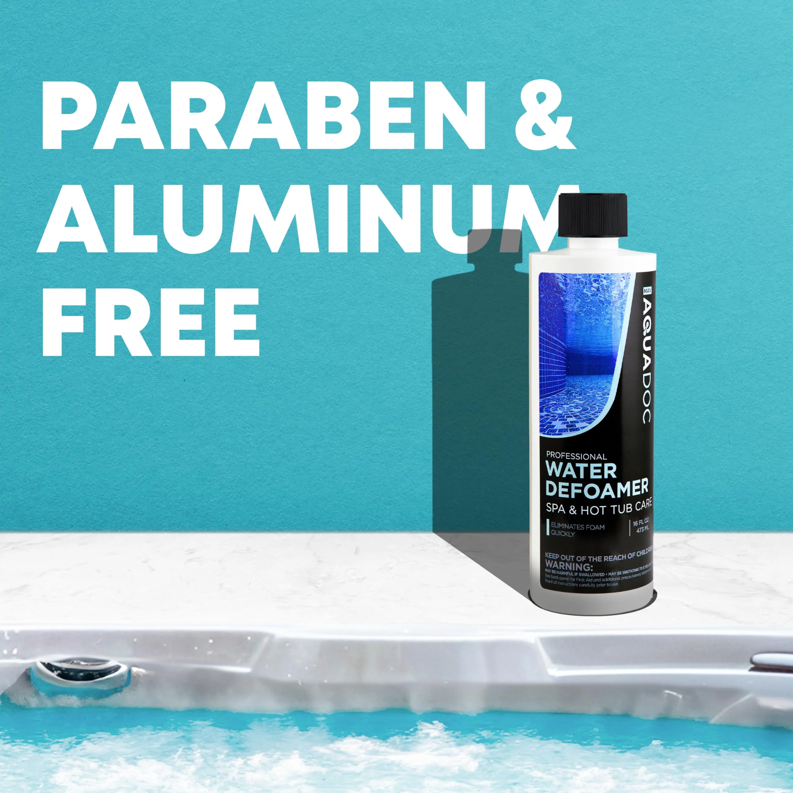 Hot Tub Defoamer - Spa Defoamer for Hot Tub Owners 16oz, Spa Anti Foam to Keep Foam Down, HotTub Chemicals Made in The USA - AquaDoc - Image 5