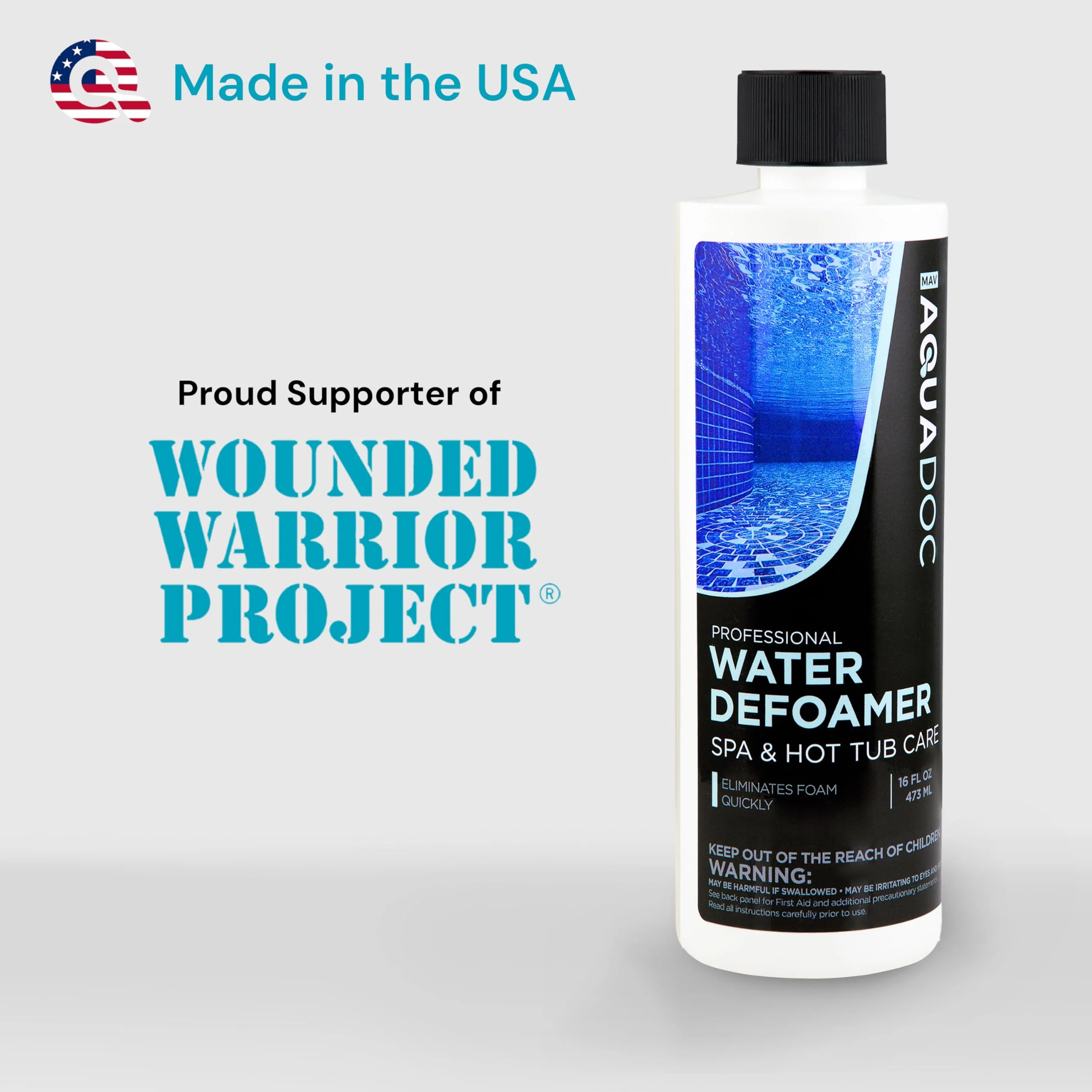 Hot Tub Defoamer - Spa Defoamer for Hot Tub Owners 16oz, Spa Anti Foam to Keep Foam Down, HotTub Chemicals Made in The USA - AquaDoc - Image 7