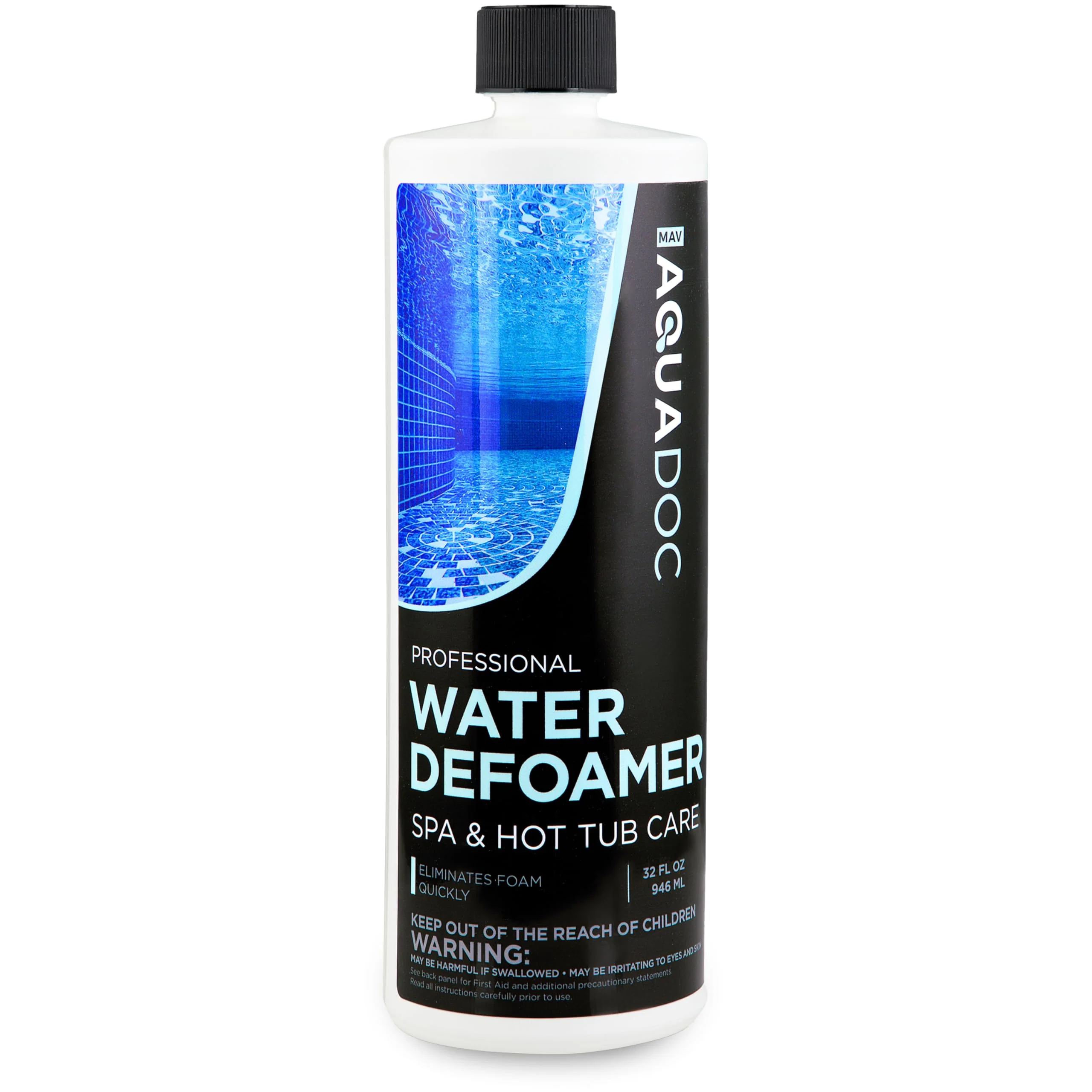 Hot Tub Defoamer - Spa Defoamer for Hot Tub Owners 32oz, Spa Anti Foam to Keep Foam Down, Hot Tub Chemicals Made in USA - AquaDoc - Image 2