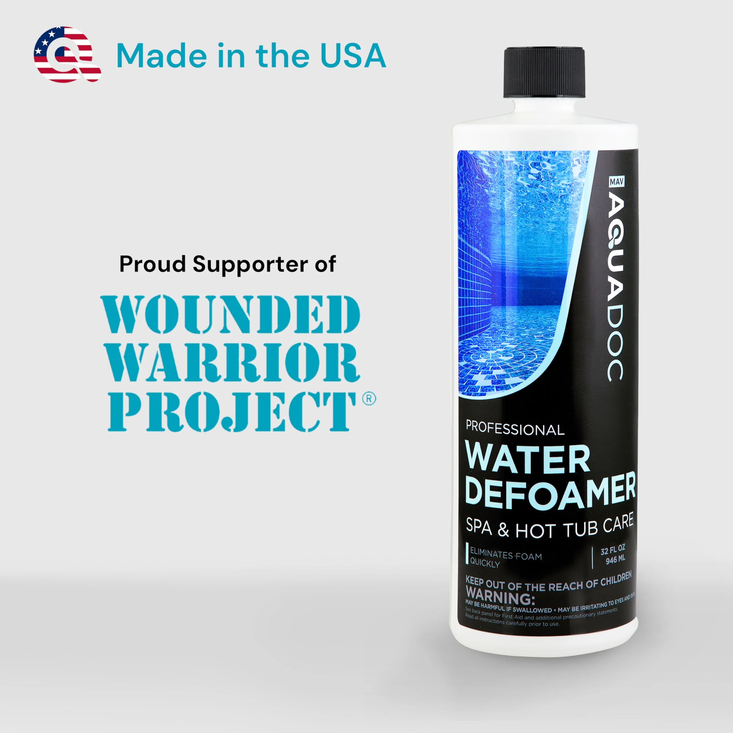 Hot Tub Defoamer - Spa Defoamer for Hot Tub Owners 32oz, Spa Anti Foam to Keep Foam Down, Hot Tub Chemicals Made in USA - AquaDoc - Image 7