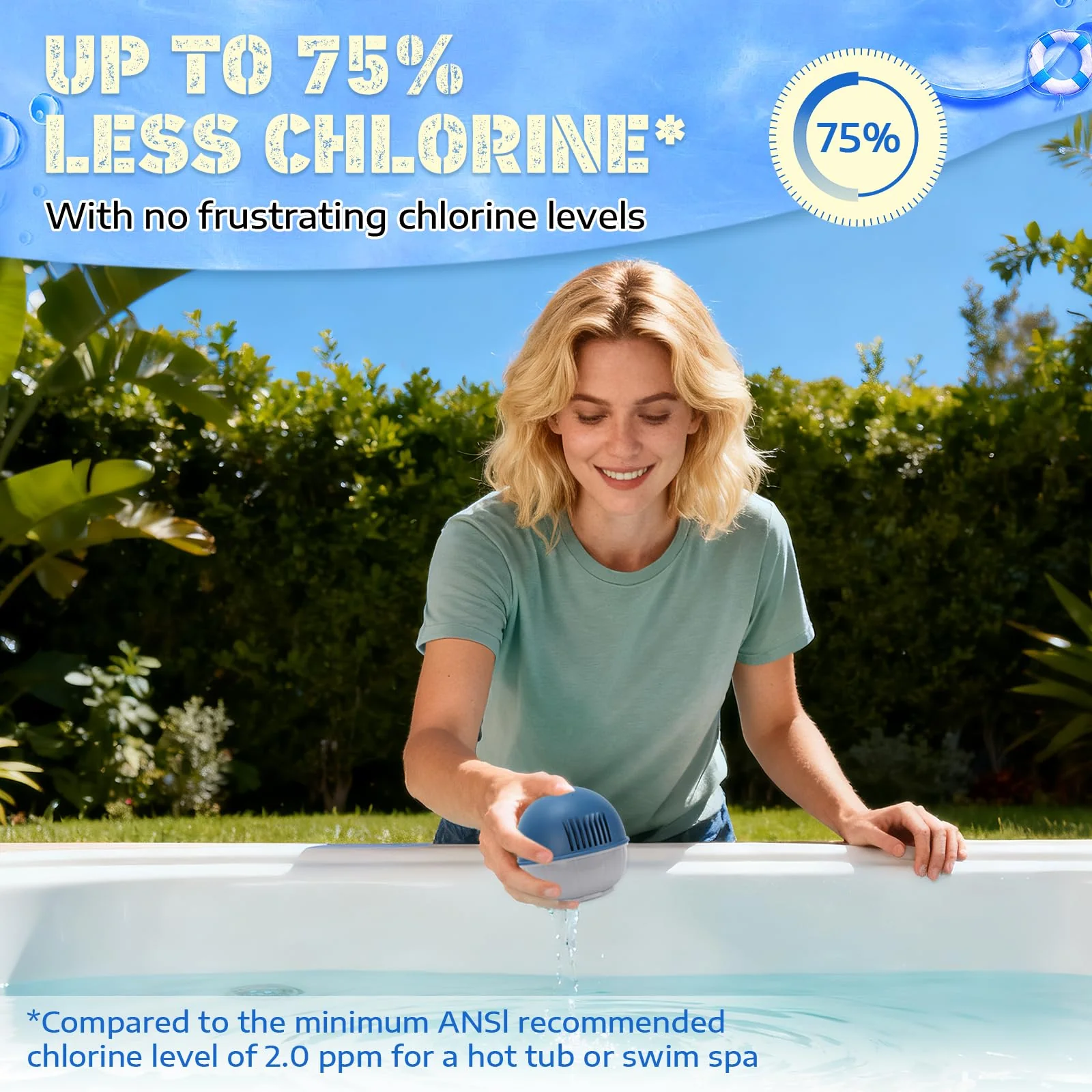 Hot Tub Floating System Mineral Cartridge + Prefilled Replacement Cartridge 1-Pack, Compatible with Frog Ease Floating System, Self-Regulating Water Treatment - Image 5
