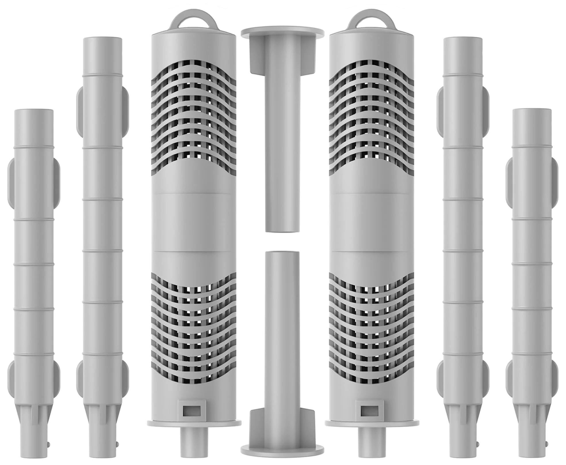 Hot Tub Mineral Silver Ion Cartridge Sticks (2 Gray) for Traditional Spas Care - NOT for Salt/IQ Systems - 8-Month Fresh, Crystal-Clear Water Treatment - Controlled 1.05% Ag+ Release Technology