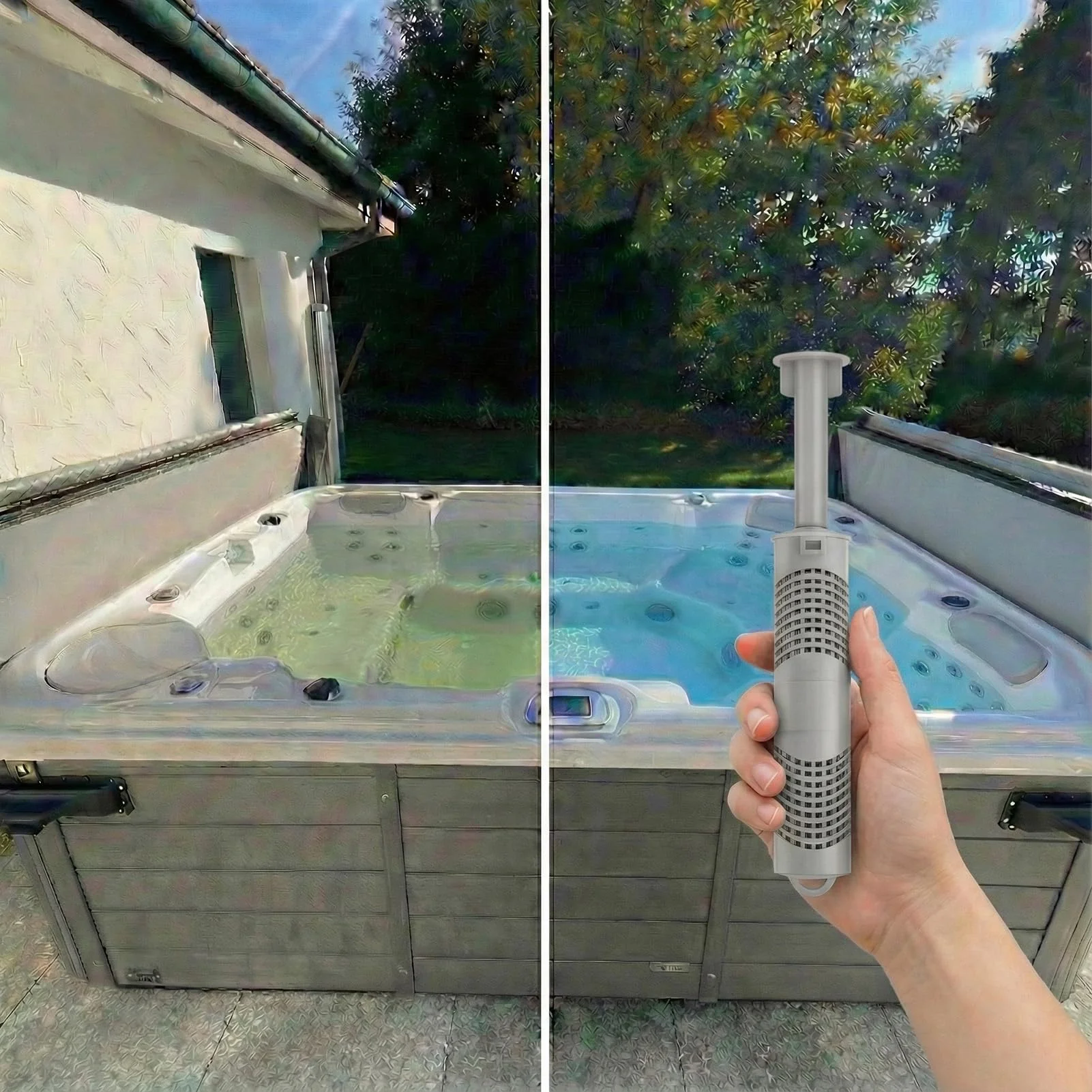 Hot Tub Mineral Silver Ion Cartridge Sticks (2 Gray) for Traditional Spas Care - NOT for Salt/IQ Systems - 8-Month Fresh, Crystal-Clear Water Treatment - Controlled 1.05% Ag+ Release Technology - Image 5