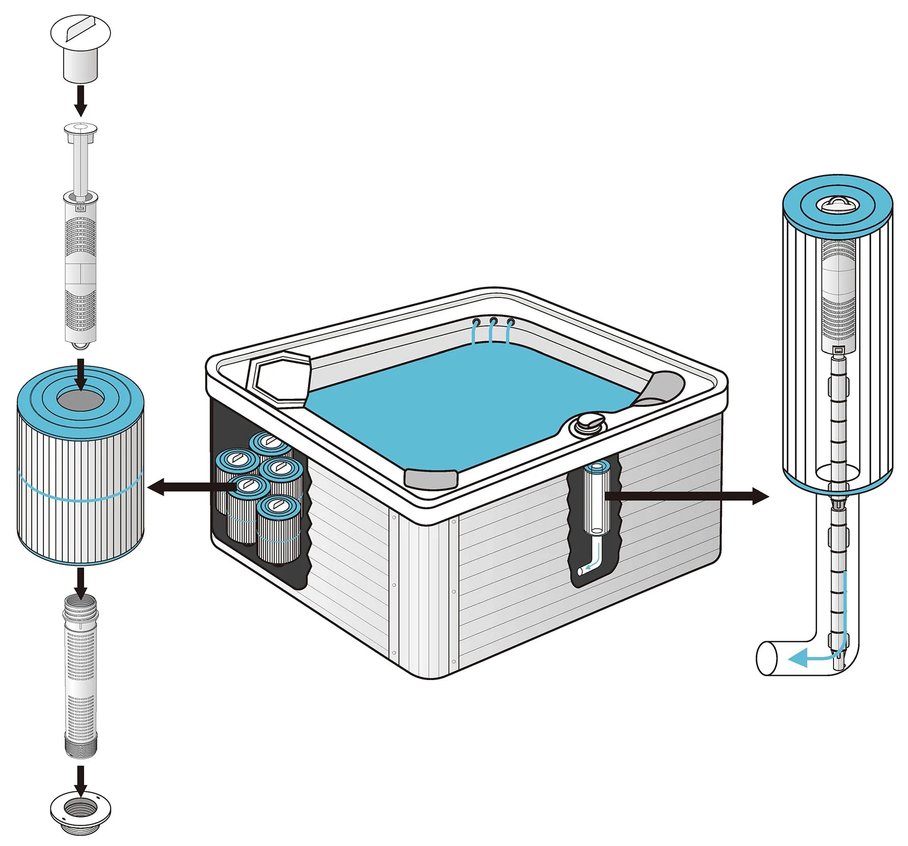 Hot Tub Mineral Silver Ion Cartridge Sticks (2 Gray) for Traditional Spas Care - NOT for Salt/IQ Systems - 8-Month Fresh, Crystal-Clear Water Treatment - Controlled 1.05% Ag+ Release Technology - Image 9