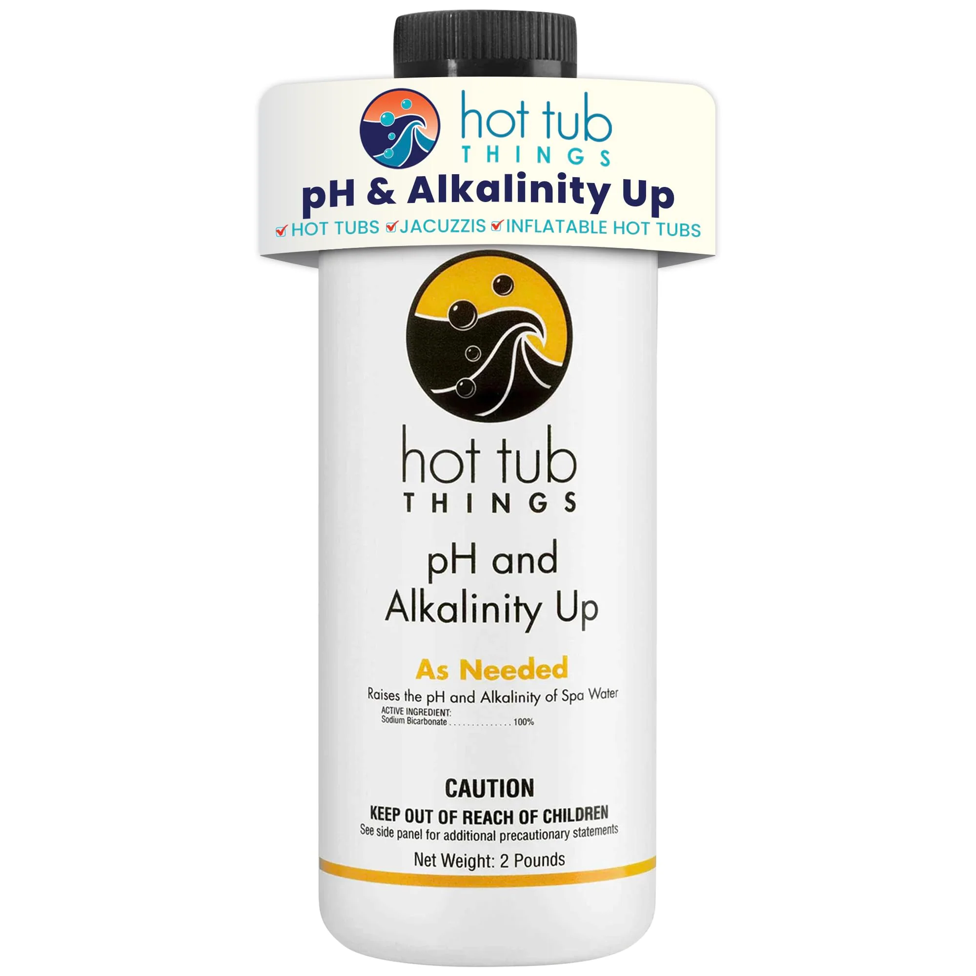 Hot Tub Things pH Up & Alkalinity Increaser for Hot Tub – Pool Shock, Alkalinity Up, pH Increaser and Alkaline Booster for Spa or Pool, Maintain Balanced Water Quality and Clear Water Use – 2 Pounds
