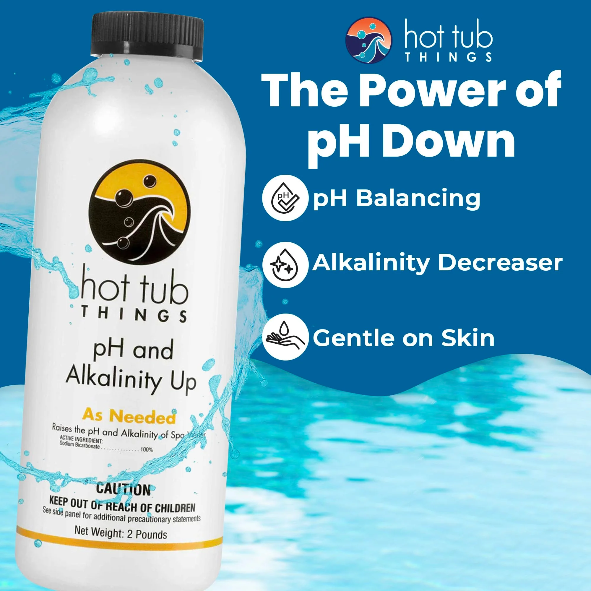 Hot Tub Things pH Up & Alkalinity Increaser for Hot Tub – Pool Shock, Alkalinity Up, pH Increaser and Alkaline Booster for Spa or Pool, Maintain Balanced Water Quality and Clear Water Use – 2 Pounds - Image 6