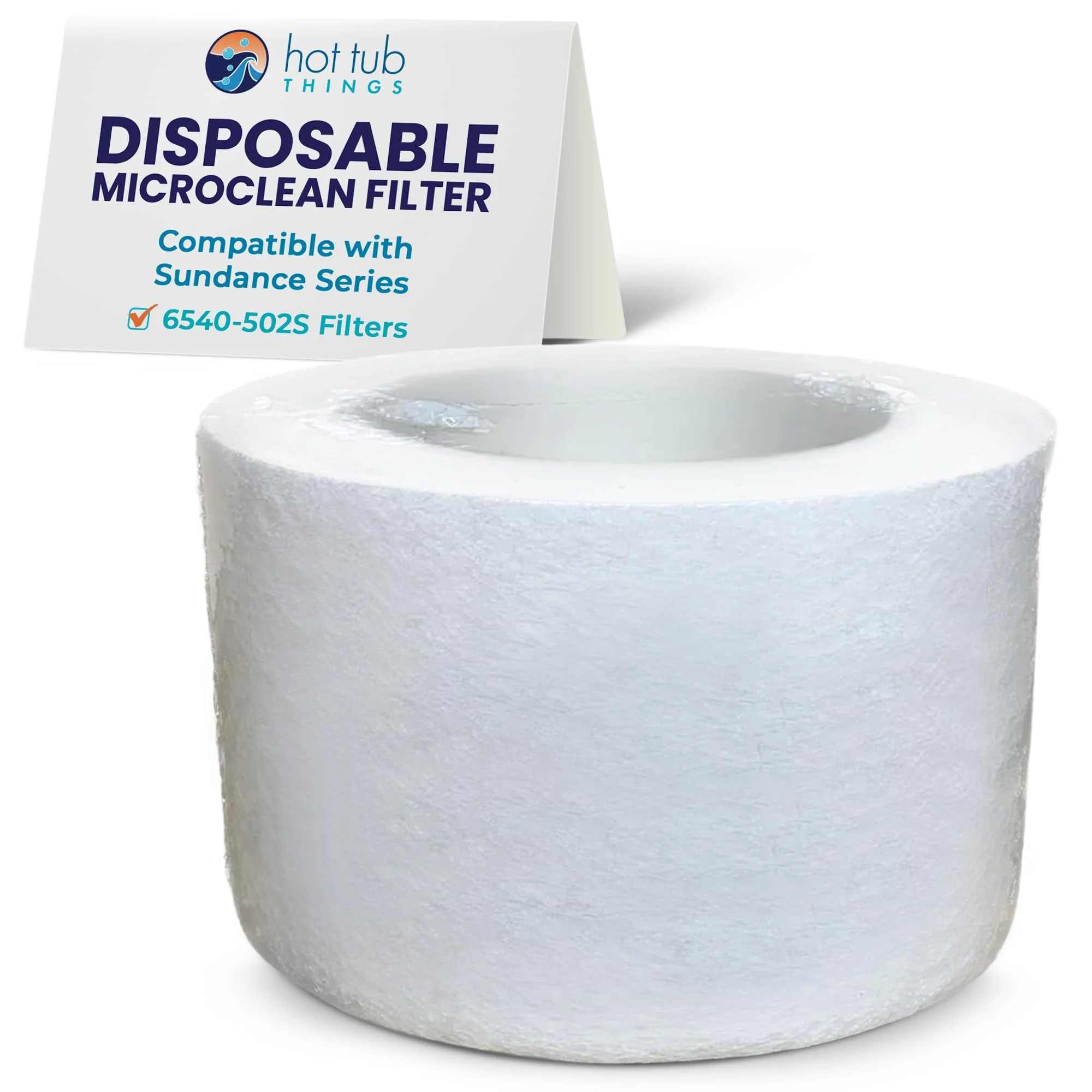 Hot Tub Things Replacement Filter Cartridge for Sundance Spas 6540-502 (2002–2024), MicroClean Technology, Captures Oils & Fine Debris, Tool-Free Replacement Every 3-4 Months, Spa Filter Cartridges