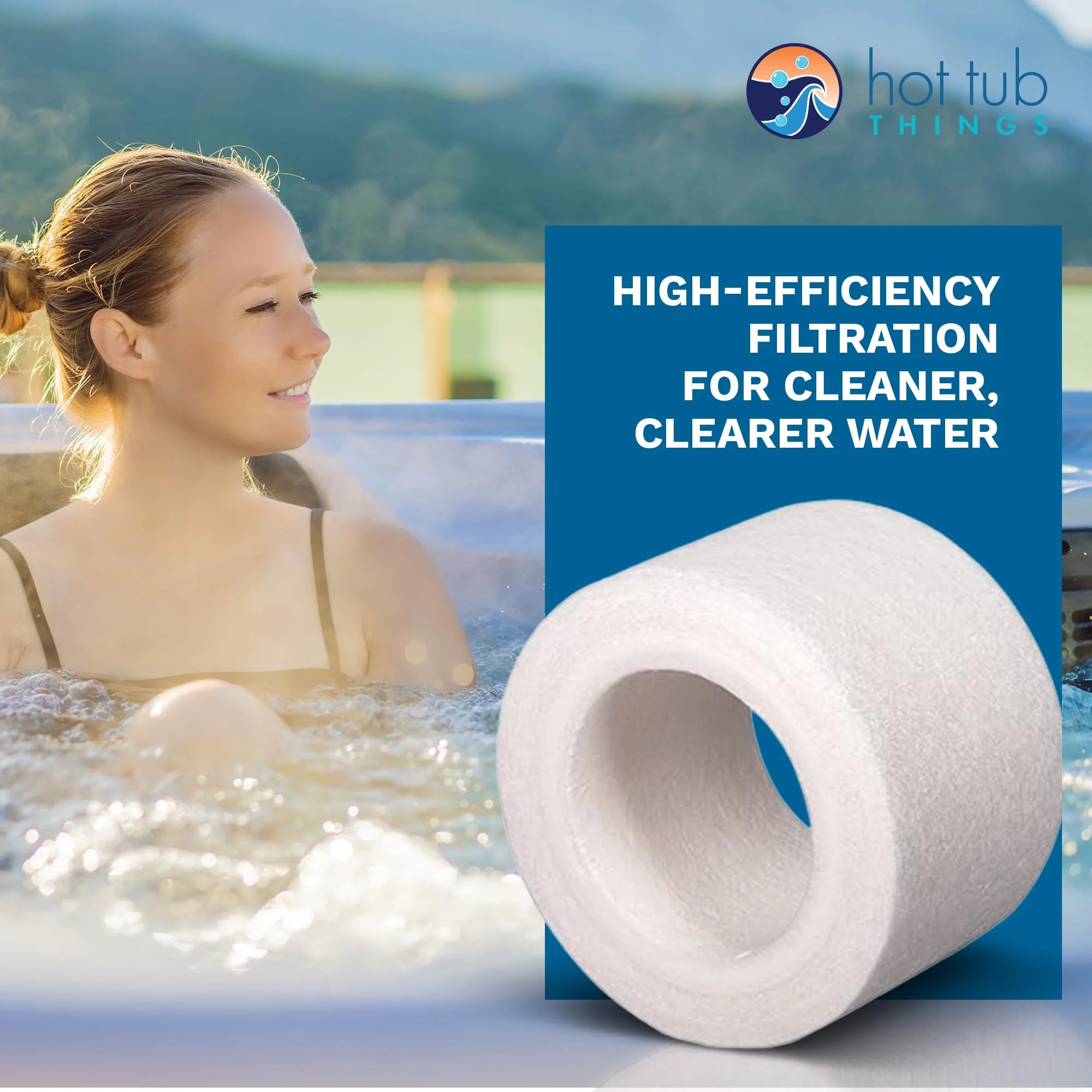 Hot Tub Things Replacement Filter Cartridge for Sundance Spas 6540-502 (2002–2024), MicroClean Technology, Captures Oils & Fine Debris, Tool-Free Replacement Every 3-4 Months, Spa Filter Cartridges - Image 3