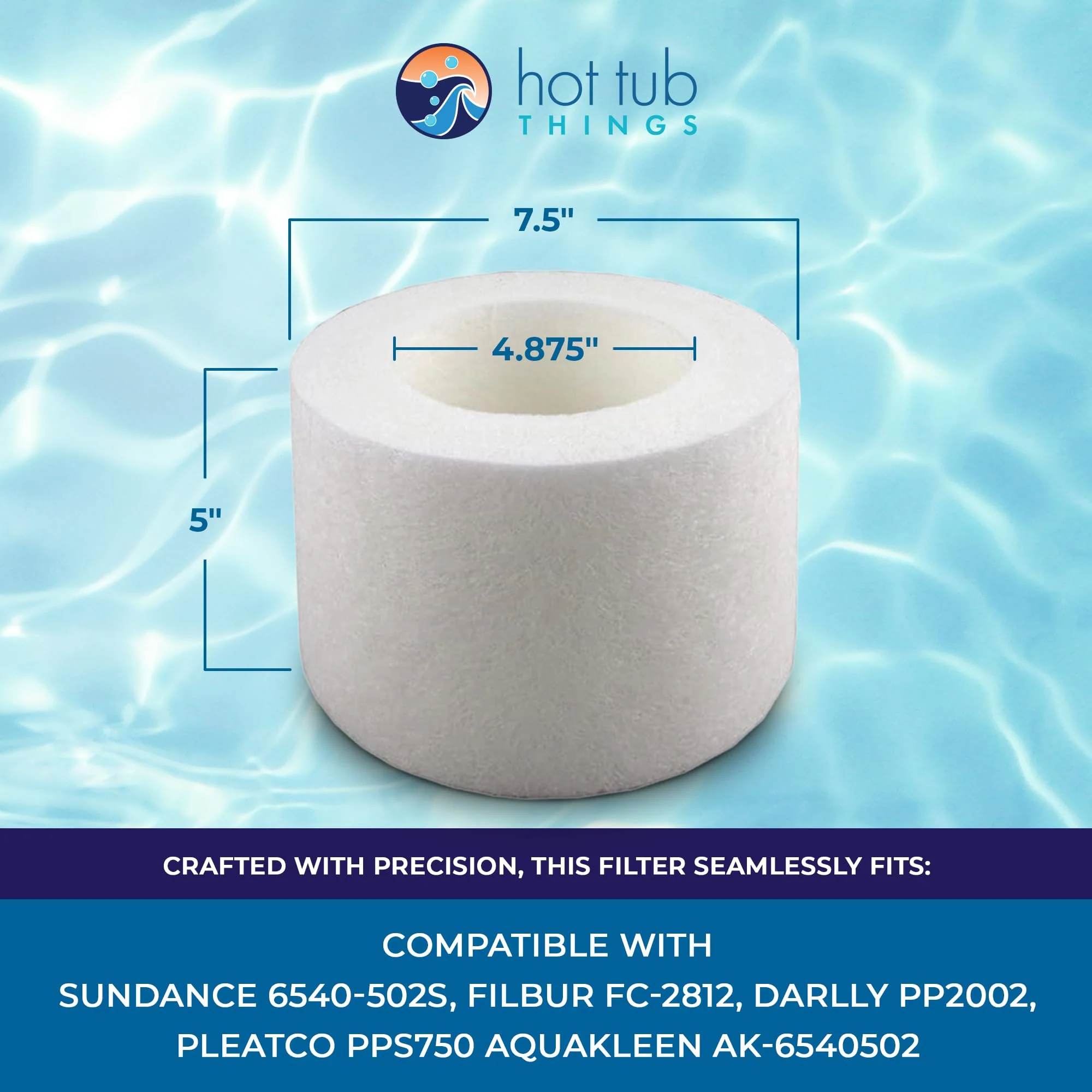 Hot Tub Things Replacement Filter Cartridge for Sundance Spas 6540-502 (2002–2024), MicroClean Technology, Captures Oils & Fine Debris, Tool-Free Replacement Every 3-4 Months, Spa Filter Cartridges - Image 4