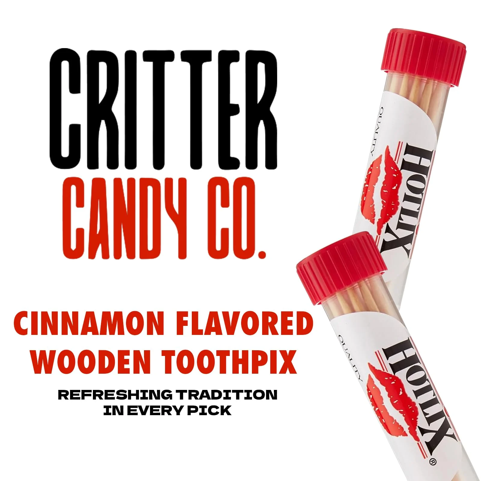 Hotlix Cinnamon Toothpicks (20 Pack 400 total), Flavored Toothpicks, Travel Toothpicks, Toothpicks for Food, Wooden Toothpicks, Fancy Toothpicks for Appetizers, Best Quit Smoking Products, Made in USA - Image 2