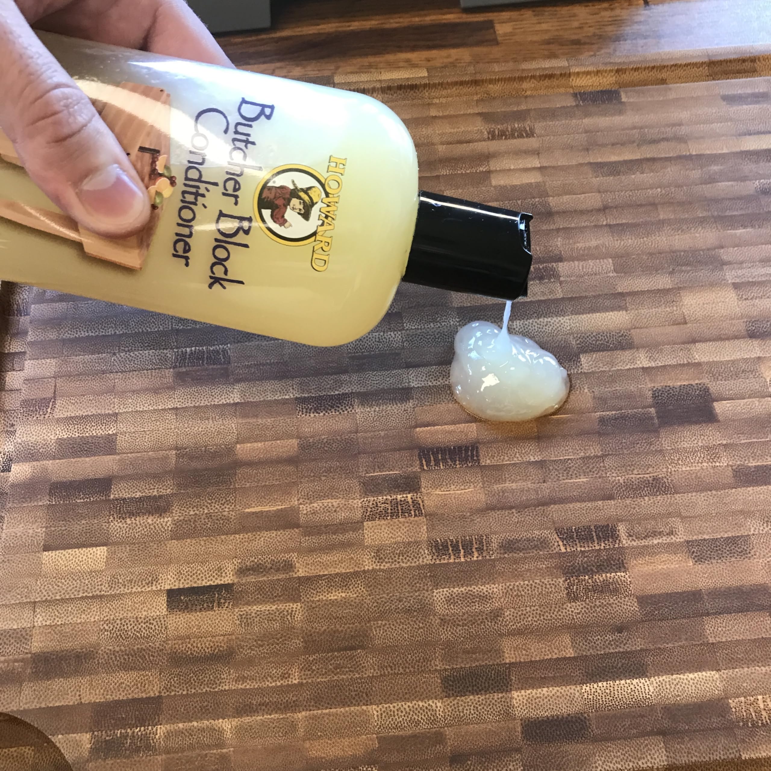 HOWARD Butcher Block Conditioner and Cutting Board Oil, Food Grade Conditioner and Oil, Great for Wooden Bowls and Utensils, Re hydrate your Cutting Blocks, 12 Fl Oz (Pack of 1) - Image 7
