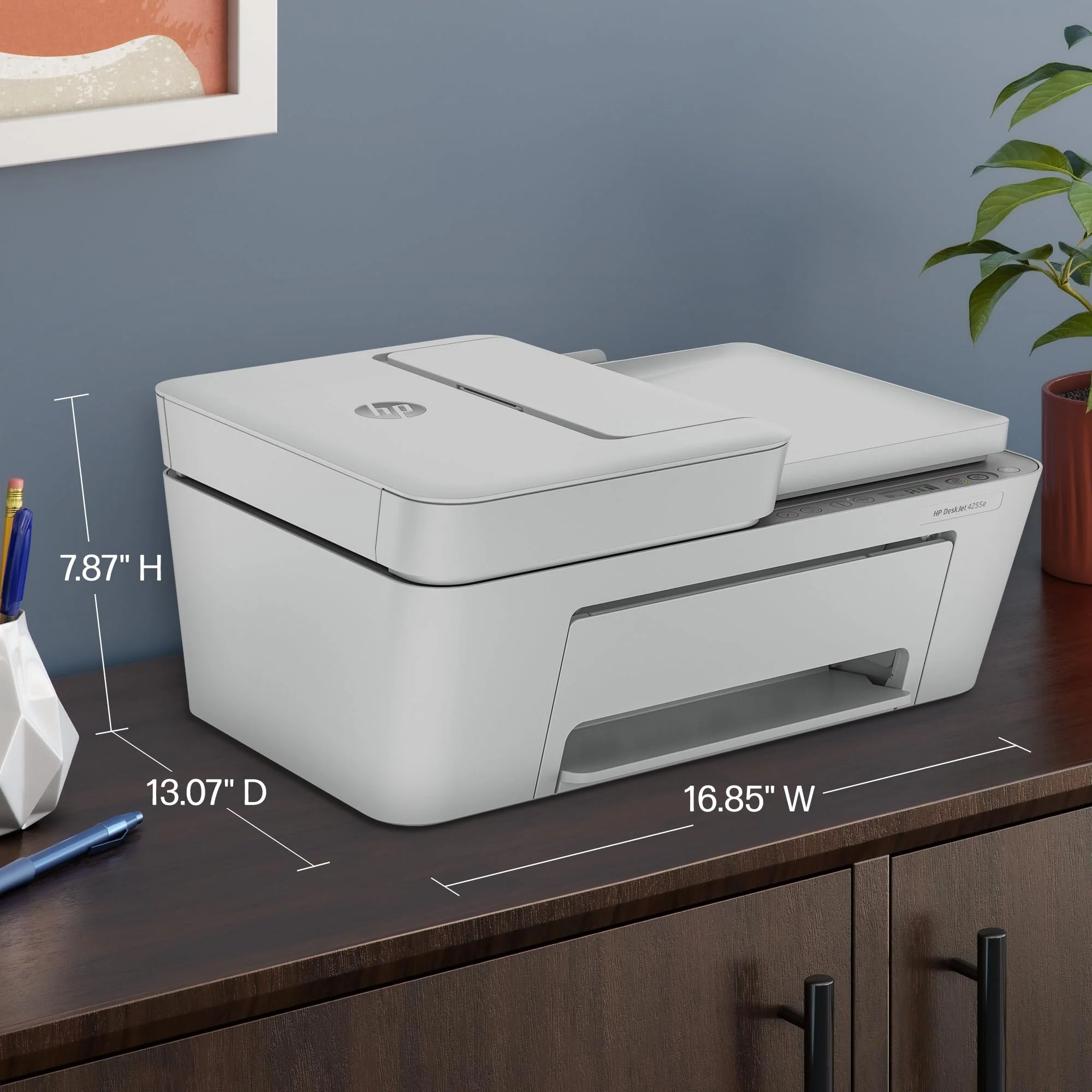 HP DeskJet 4255e Wireless All-in-One Color Inkjet Printer, Scanner, Copier, Best-for-home, 3 month Instant Ink trial included. This printer is only 2.4 ghz capable. AI-enabled (588S6A) - Image 7