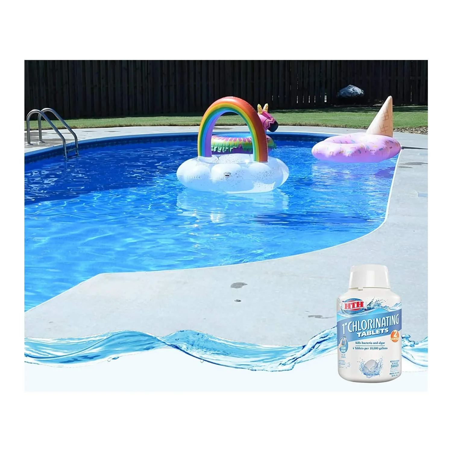 HTH 42031 1" Chlorinating Tablets Swimming Pool Chlorine, 5 lbs - Image 3
