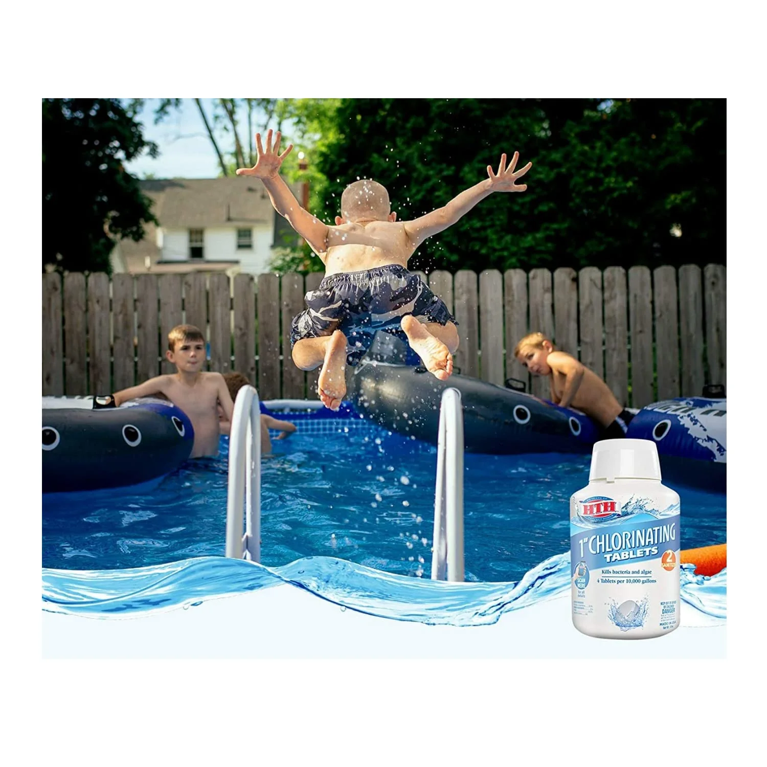 HTH 42031 1" Chlorinating Tablets Swimming Pool Chlorine, 5 lbs - Image 4