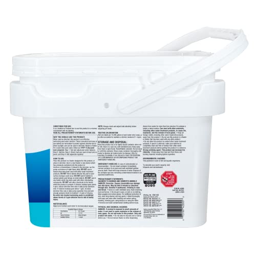 HTH 42055 Pool Care 3" Chlorine Tabs Advanced, Swimming Pool Sanitizer with Clarifier & Algaecide - Destroys Bacteria & Algae, Delivers Crystal Clear Water All Season, Slow Dissolving, 25 lbs - Image 6