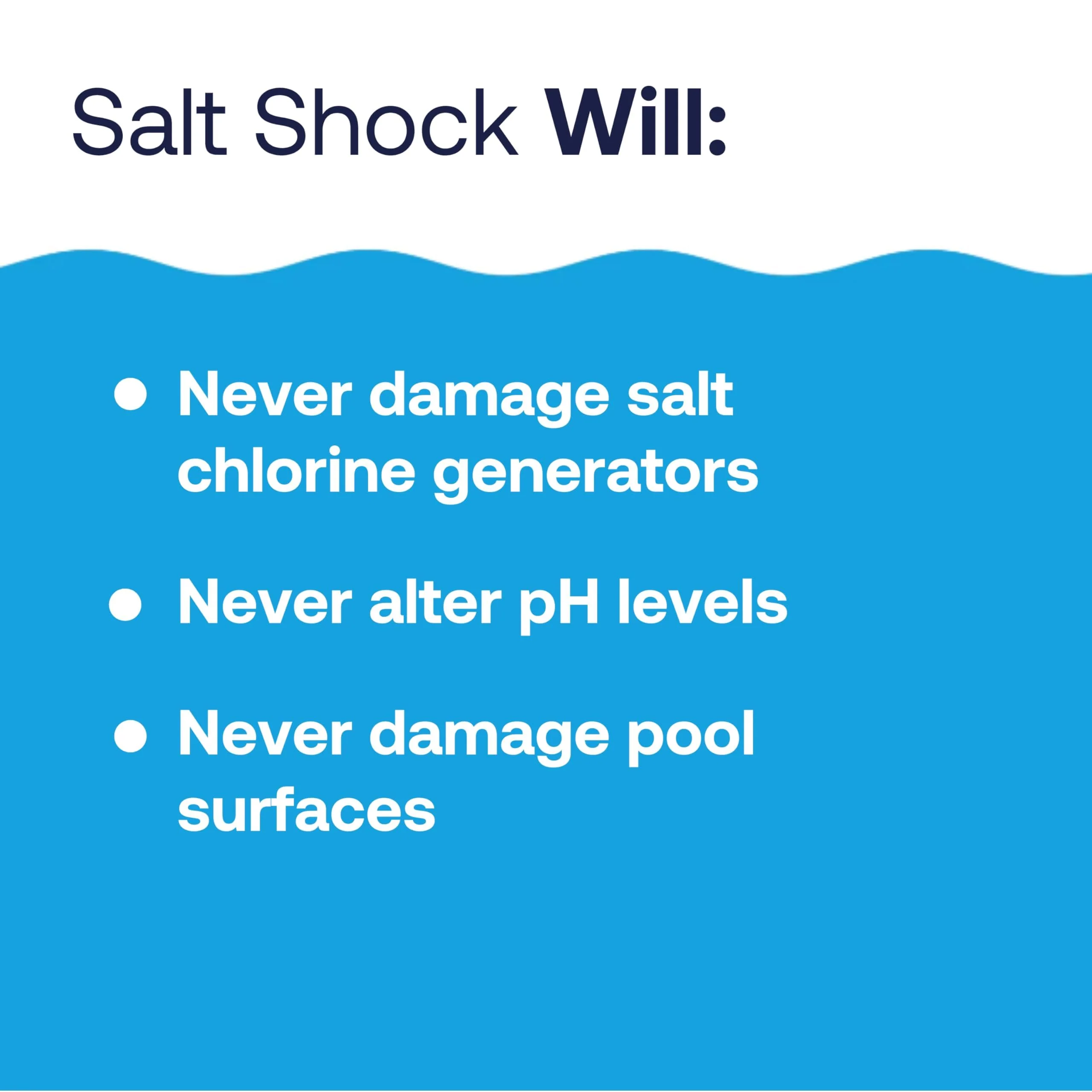 HTH 52047 Swimming Pool Care Salt Shock, Stabilized Chlorinator, 1 dose Treats 10000 gallons, 5x12oz Packets - Image 3
