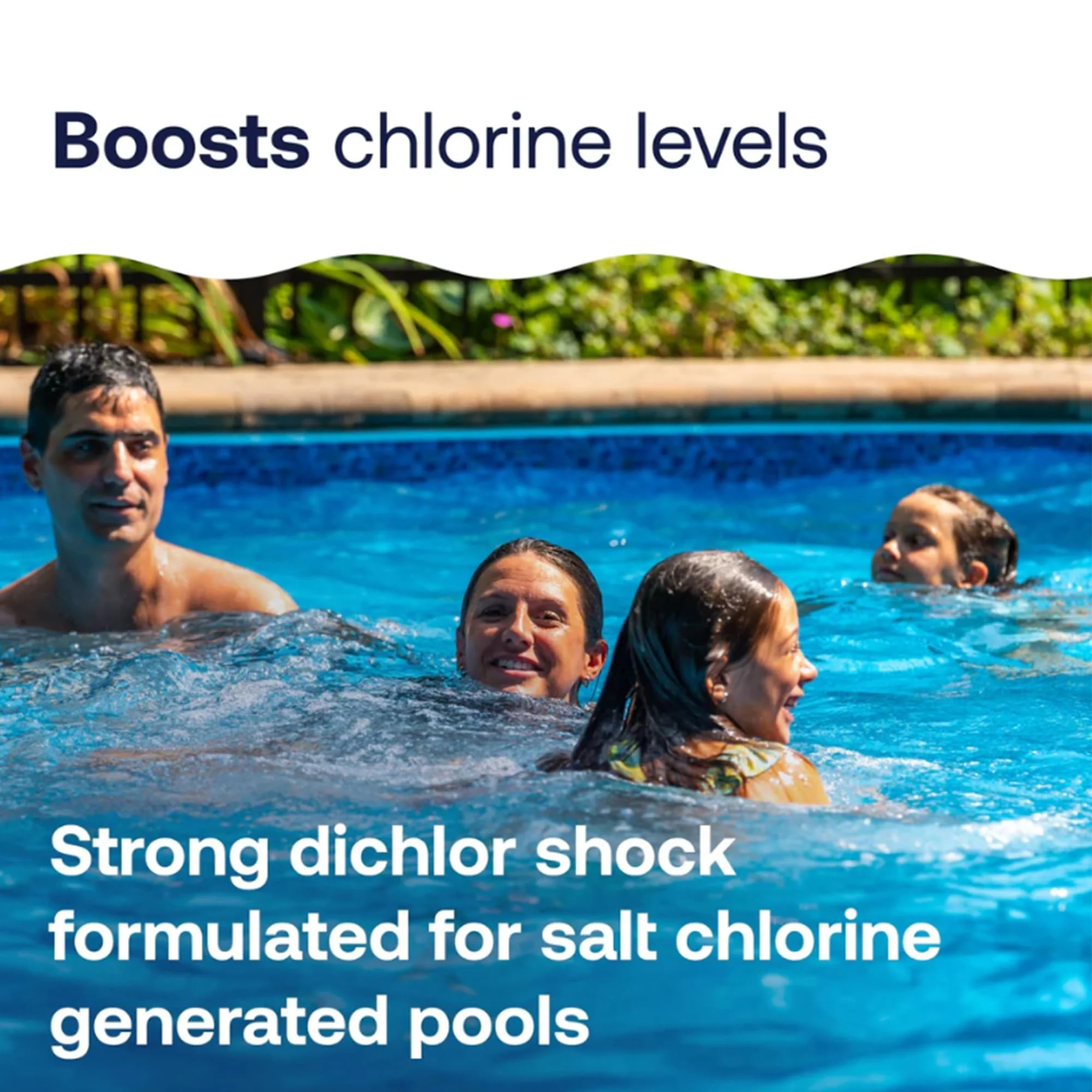 HTH 52047 Swimming Pool Care Salt Shock, Stabilized Chlorinator, 1 dose Treats 10000 gallons, 5x12oz Packets - Image 5