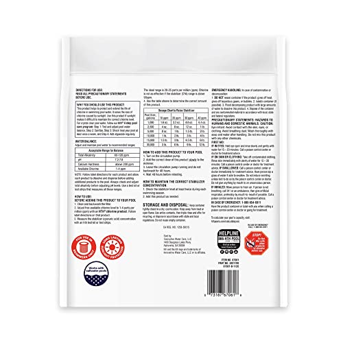HTH 67061 Swimming Pool Care Pool Care Stabilizer, Swimming Pool Chemical Helps Chlorine Last Longer, Sunlight Protection, 4 Lbs - Image 7