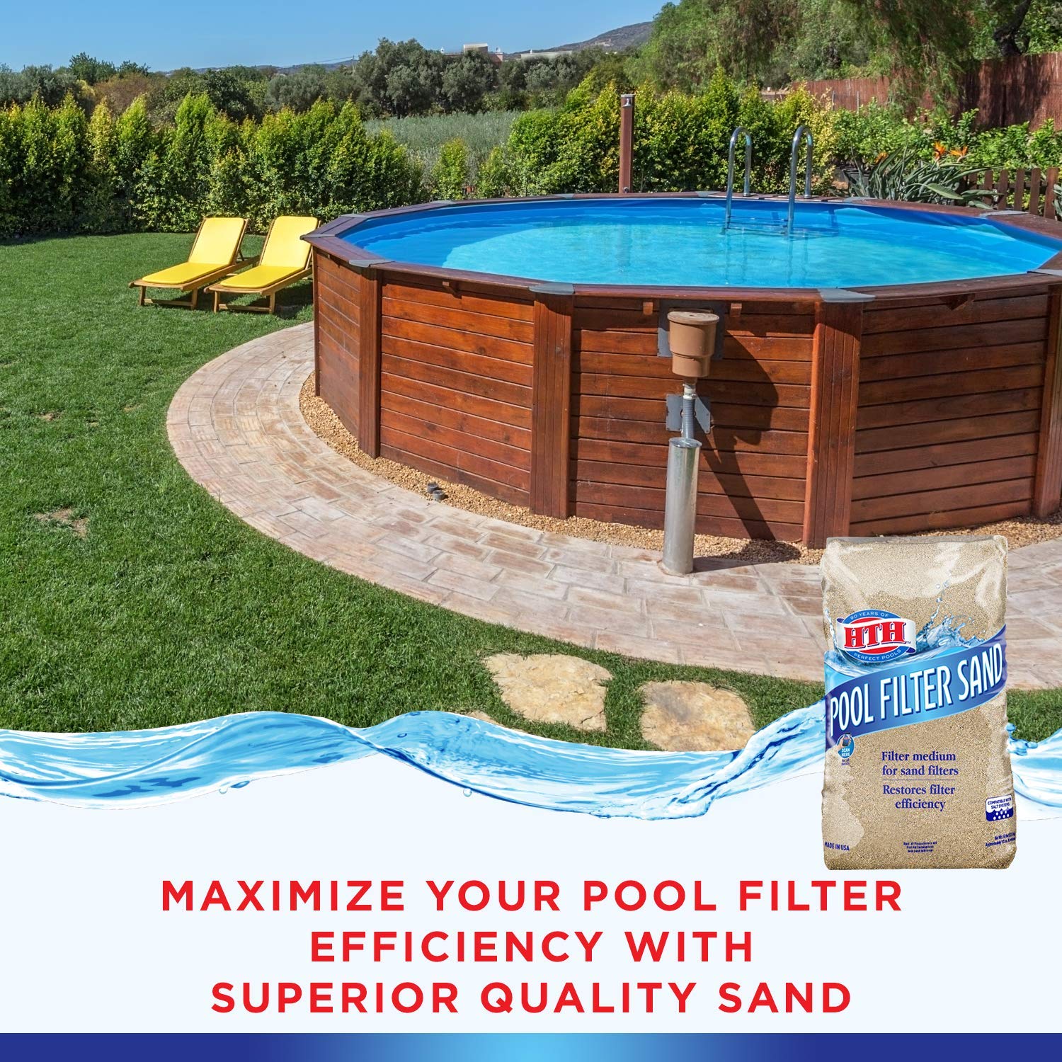 HTH 67079 Pool Filter Sand Cleaner and Clarifier, 50 lbs - Image 4