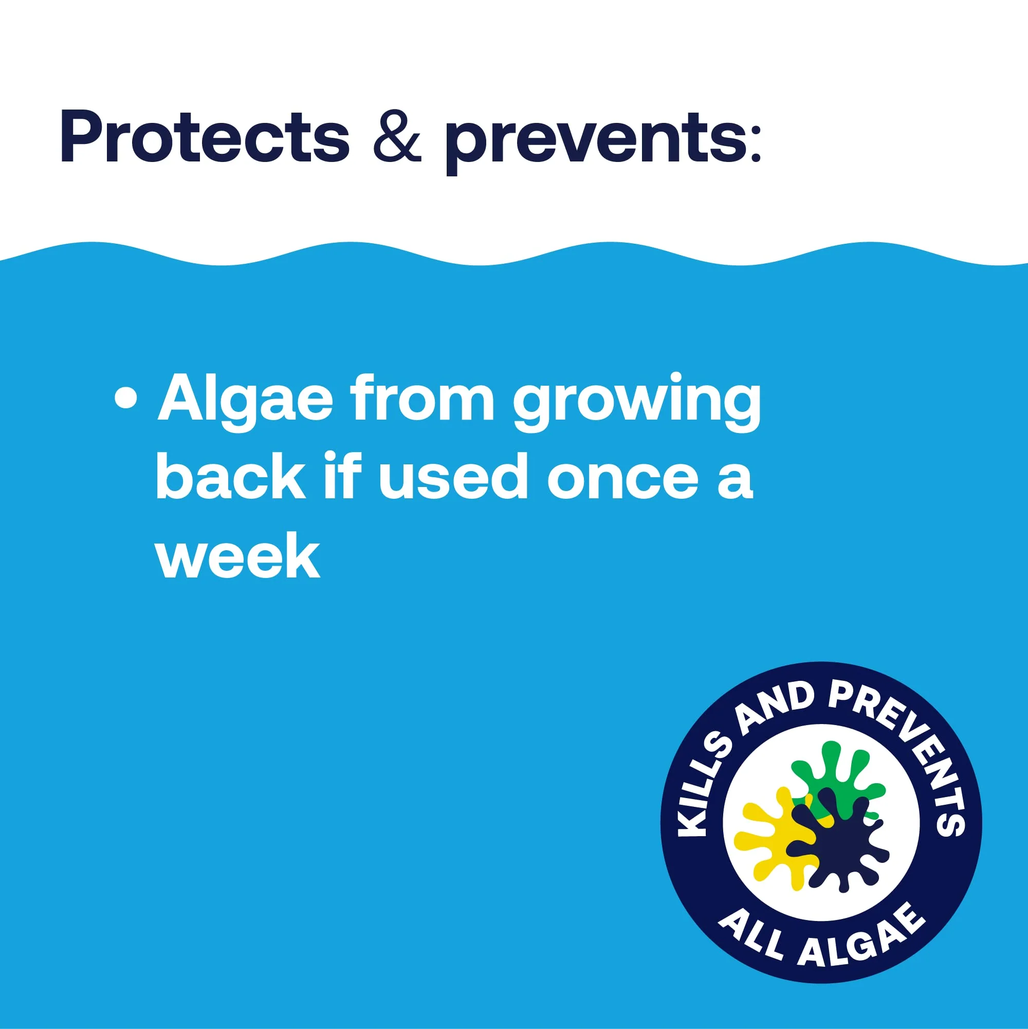 HTH 67084 Pool Care Algae Guard Advanced, All Algae Eliminator for Swimming Pools - Fast-Acting, Destroys & Prevents Green, Black & Mustard Algae, Keeps Pool Water Crystal Clear, 32 fl oz - Image 4
