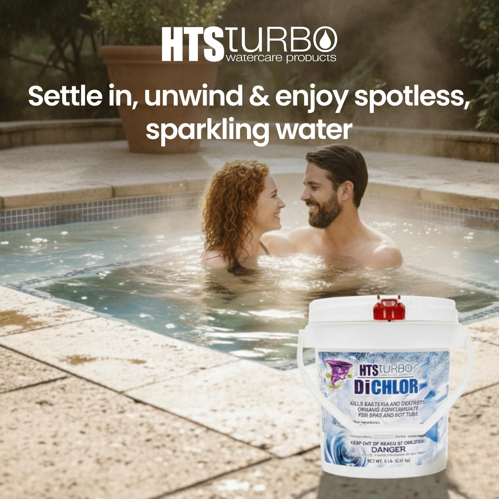 HTS Turbo Chlorine Granules for Pools, Hot Tubs and Spa - 5 lbs (80 oz) Made in USA | Fast-Dissolving Pool Chlorine Granular Sanitizer, Stabilized Dichlor | Spa & Pool Water Care Treatment - Image 4