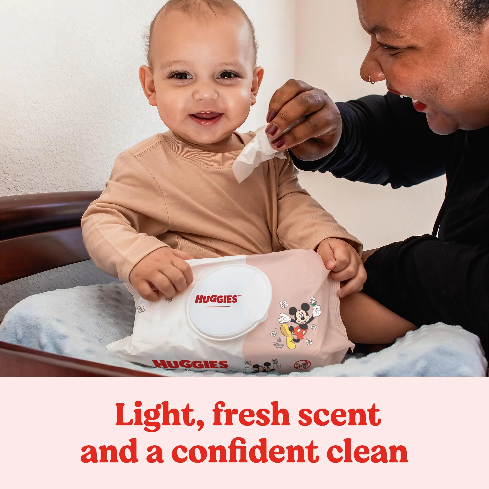 Huggies Simply Clean Fresh Scent Baby Wipes, 1 Flip-Top Pack (64 Wipes Total), Packaging May Vary - Image 2