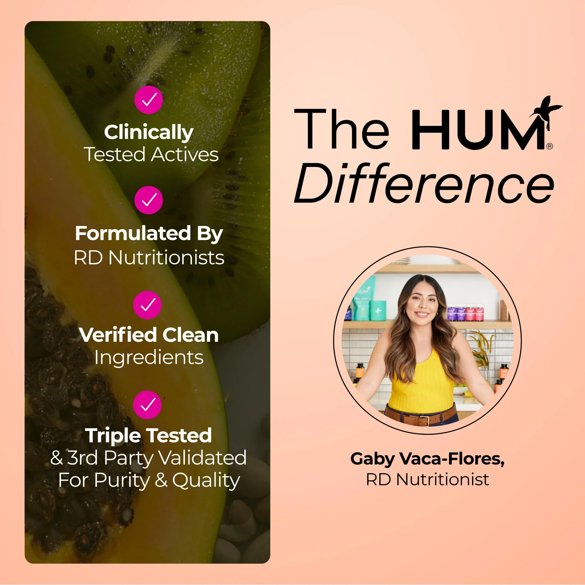 HUM Base Control Multivitamin for Women with Vitamin C, Iron, Biotin, Zinc, B Complex, Daily Women's Multivitamin, 22 Essential Vitamins & Minerals, Support for Pre-Menopause, Gluten Free, 30 Capsules - Image 2