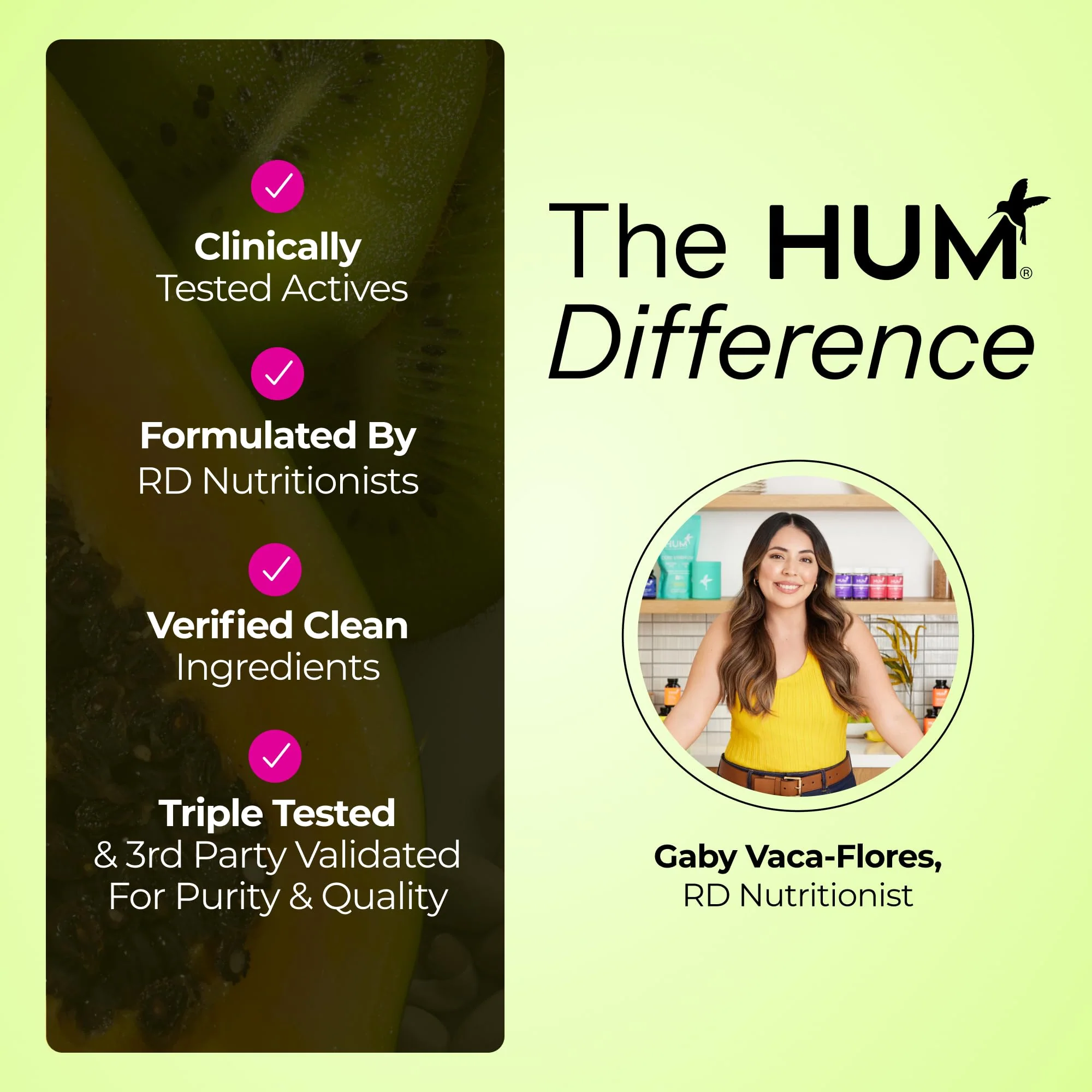 HUM Celery Juice Fiber Gummies for Adults, First Prebiotic Celery Juice Gummy, Gluten Free Fiber Supplement Supports Detoxification, Gut Health, Greens Gummies, Chlorophyll & Prebiotic Fiber, 60 Count - Image 2