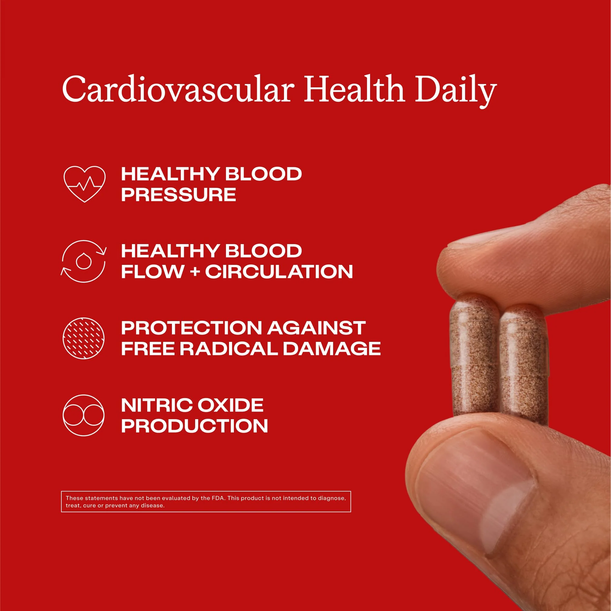 Humann Cardiovascular Health Daily, 4-in-1 Vascular & Blood Pressure Support, Grape Seed Extract & Hyaluronic Acid Circulation Supplement, Plant-Based Non-GMO, 120 Capsules - Image 9