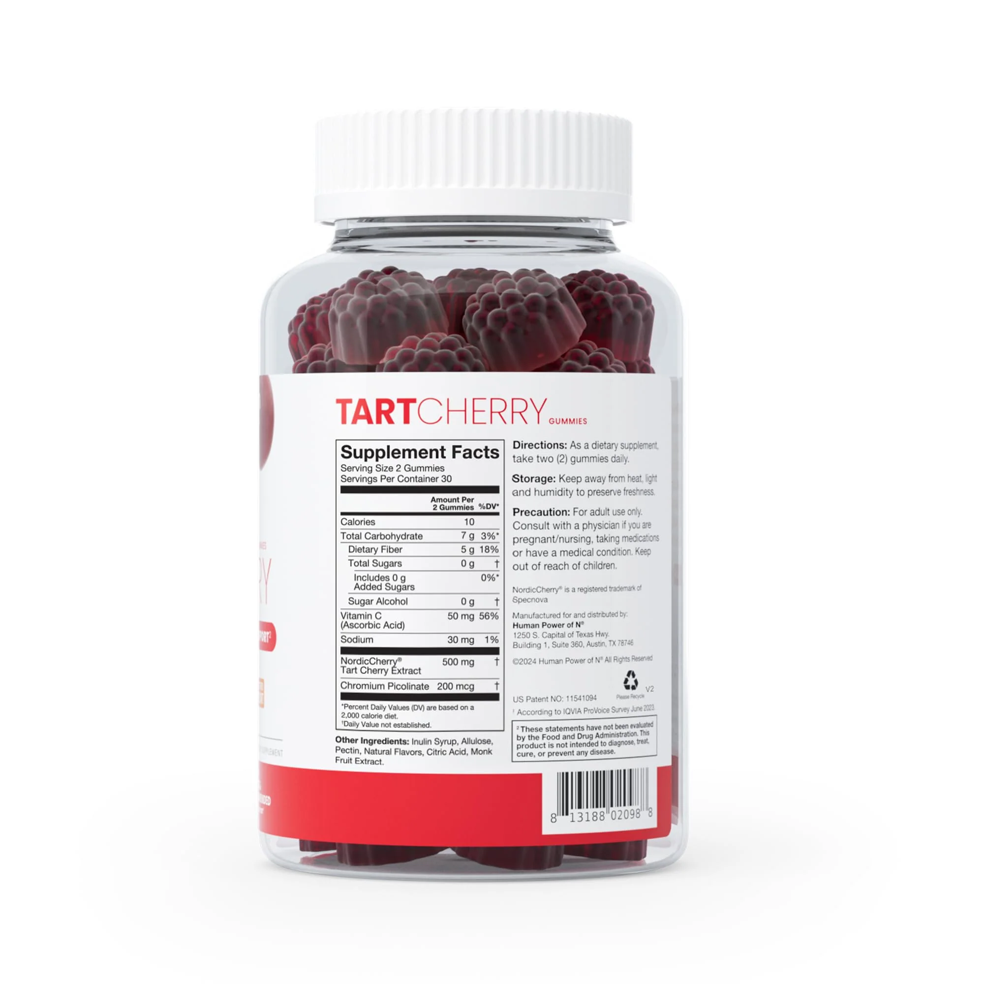 Humann Tart Cherry Gummies - Uric Acid, Immunity, Inflammation & Metabolic Health Support – NSF Certified Sport, Powerful Antioxidant & Non-GMO - from Maker of SuperBeets - 60 Sugar-Free Vegan Gummy - Image 3