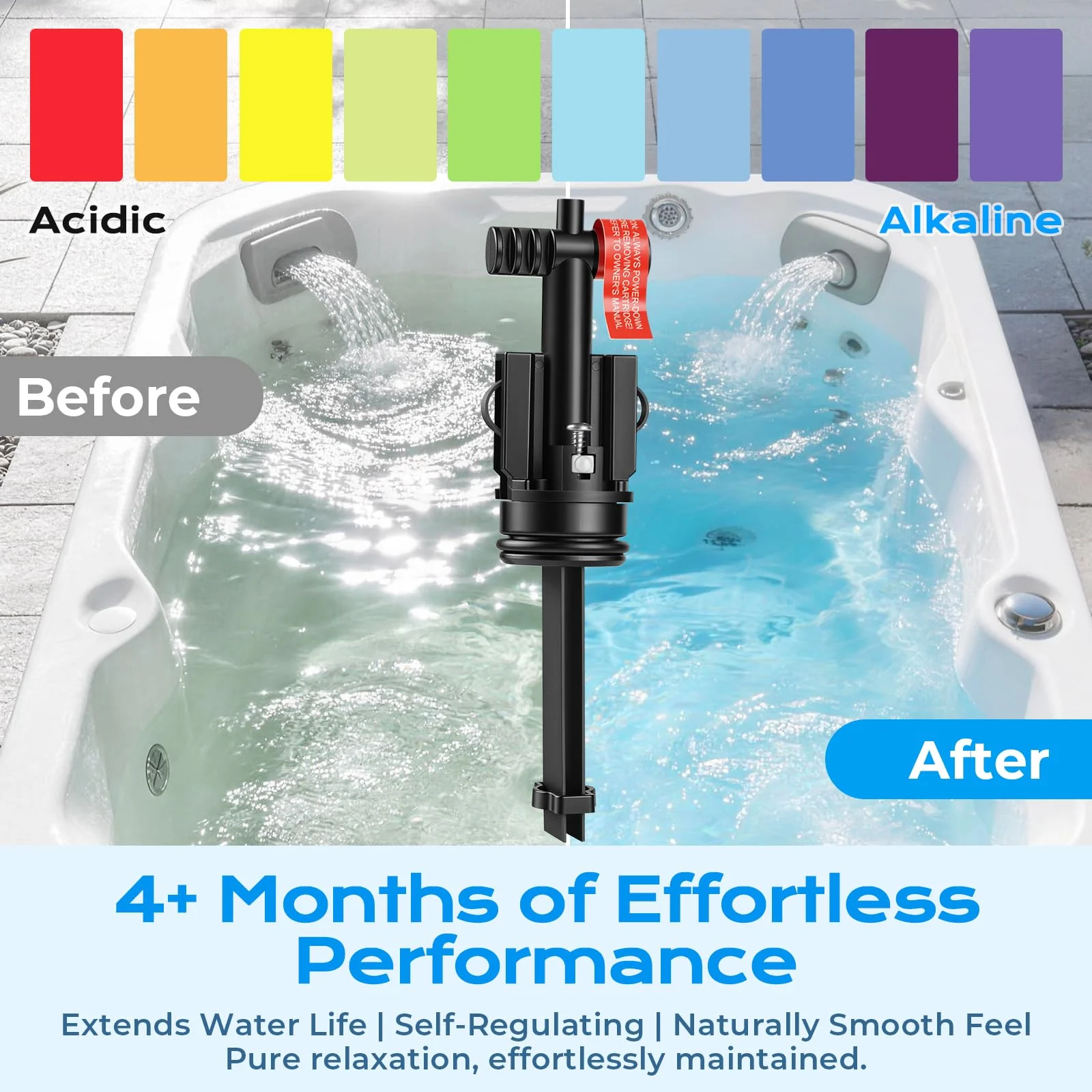 HUVOQ Salt System Cartridge Replacement Compatible with 2019+ Hot Spring Highlife & Limelight and Caldera Utopia & Paradise Spas, Supports Balanced, Skin-Friendly Water (3 Pack) - Image 8