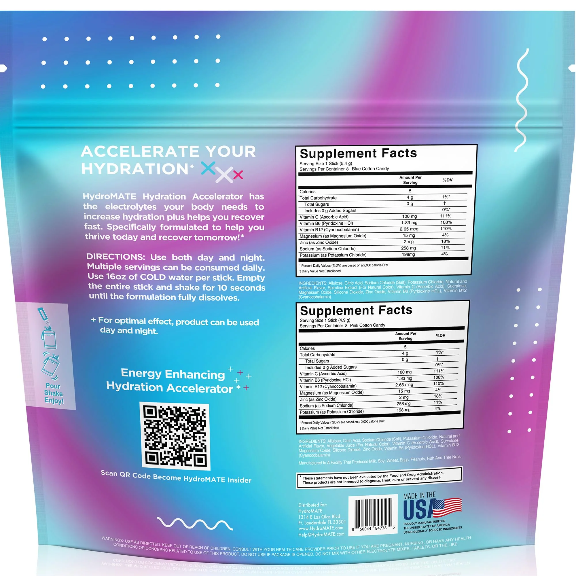 HydroMATE Electrolyte Powder Low Sugar Chocolate - 16 Sticks Instant Hydration Accelerator Drink Mix for Fast Recovery to Boost Energy - Supports Hydration on Keto Diet & Party Recovery - Image 5