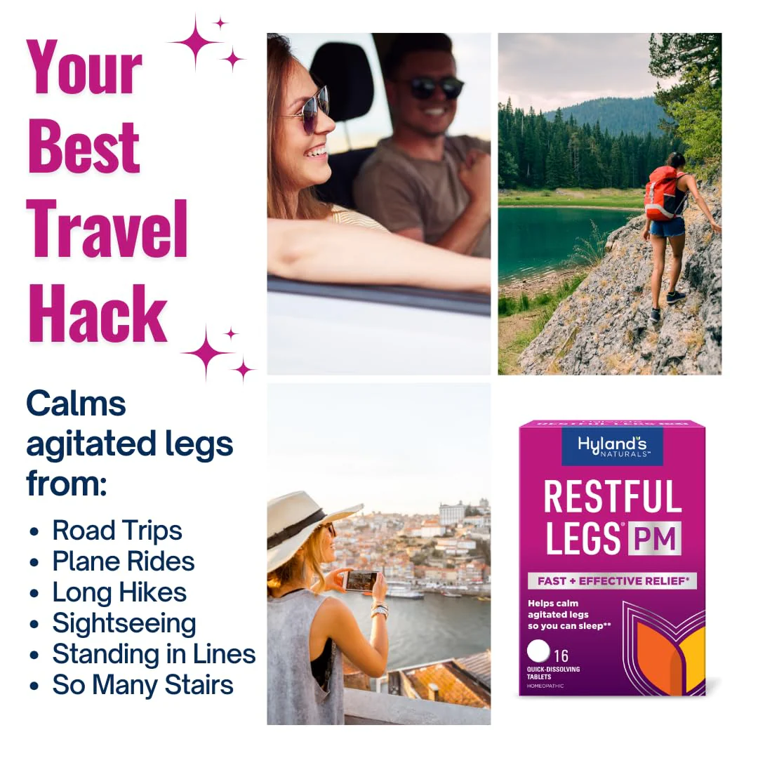Hyland's Restful Legs PM, Nighttime Formula, Calms Agitated Legs so You Can Sleep, 50 Quick Dissolving Tablets - Image 4