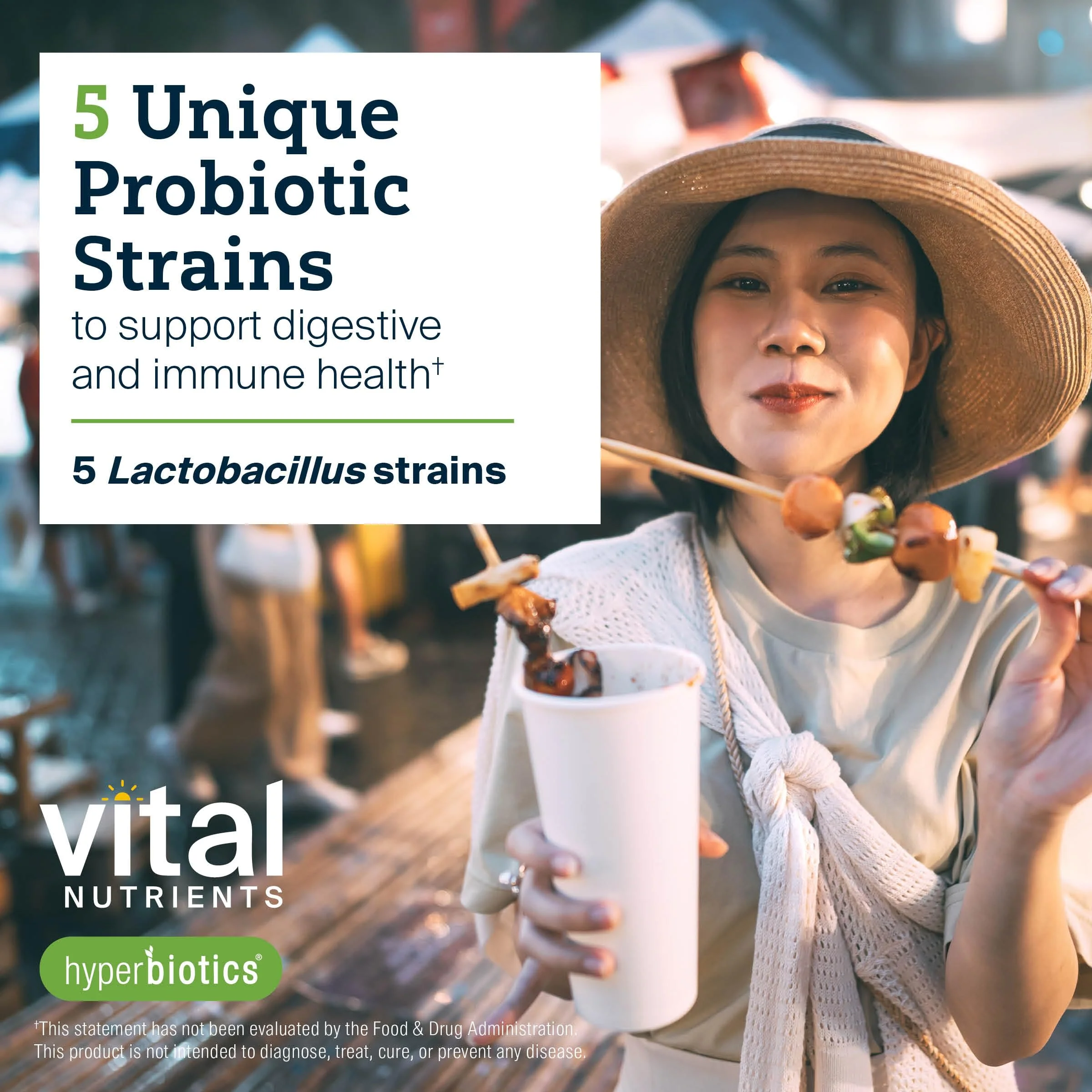 Hyperbiotics Vital Nutrients Prebiotic and Probiotic for Women and Men | 60 Billion CFU | Pre and Probiotics Supports Digestive Health, Constipation, Diarrhea, Gas & Bloating* | 30 Vegan Capsules - Image 5