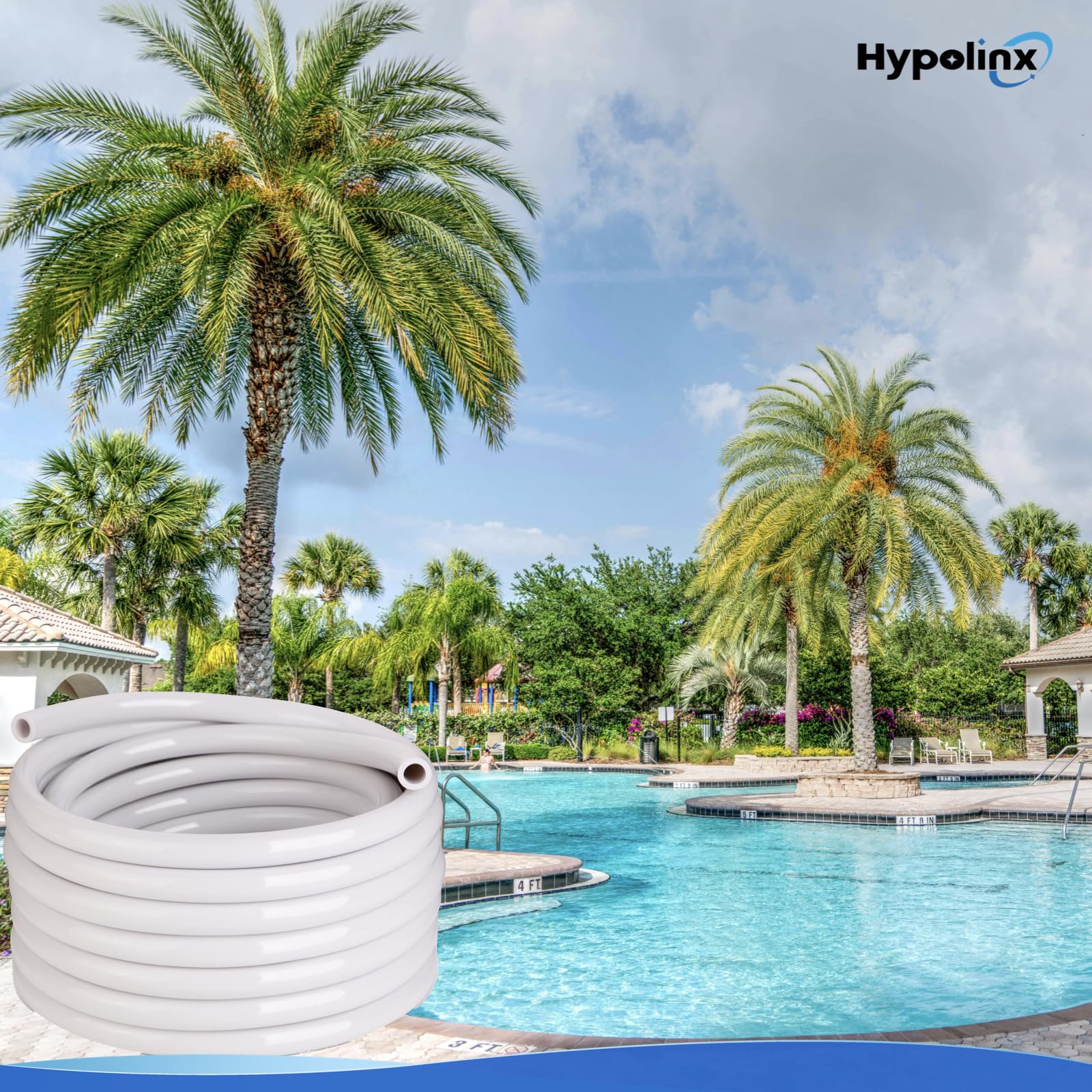Hypolinx Polaris Compatible Pool Cleaner Hose Replacement – Gen2 30 Ft Feeder Hose for Polaris 280 380 180 & D45 – Tangle-Free Design (Not for 360) - Image 2
