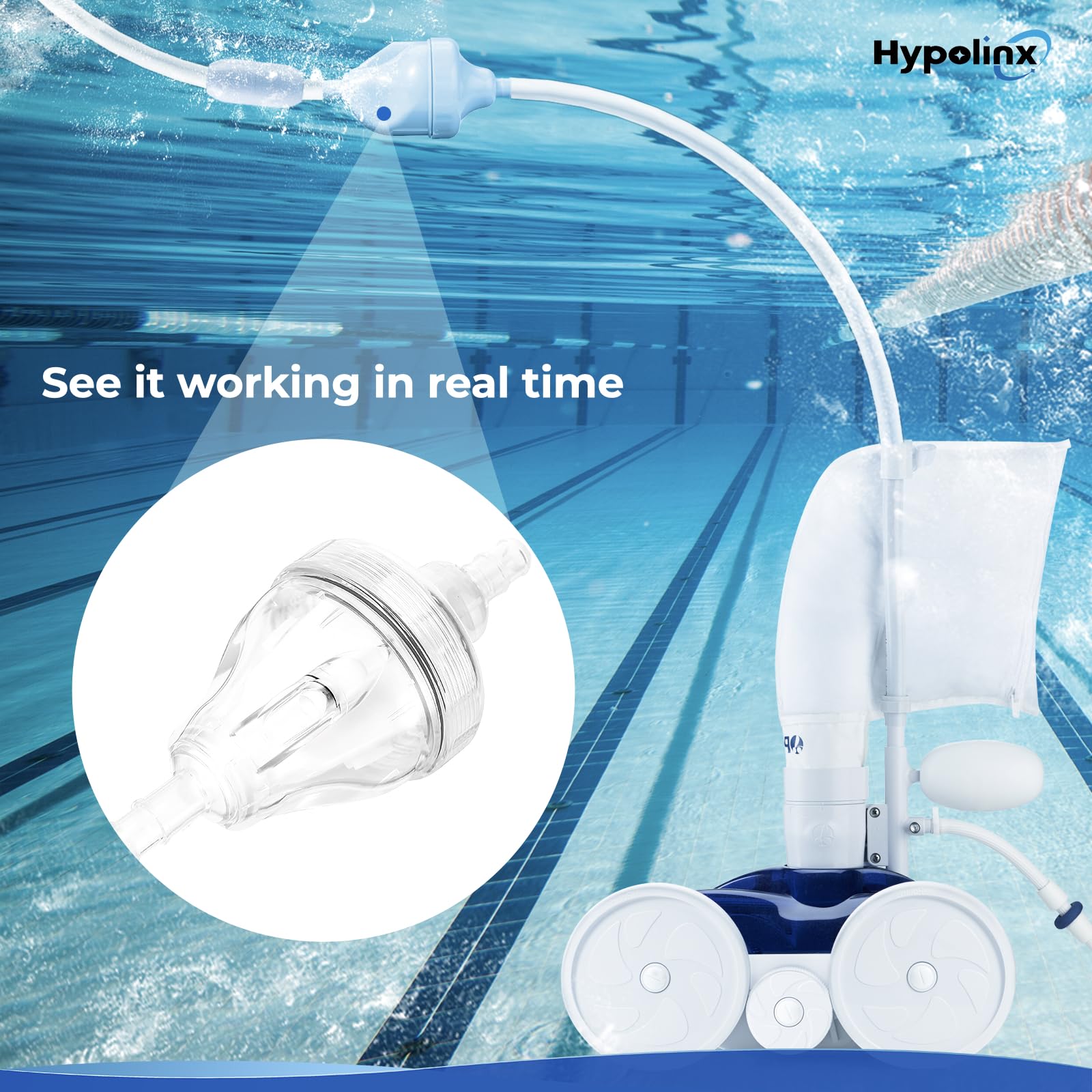 Hypolinx Upgraded Polaris Backup Valve Replacement G52 for Polaris Pool Cleaner 280, 180, 380, 480 — Transparent Case for Easy Inspection, High-Strength Gears, Crack-Resistant Durable Kit - Image 2