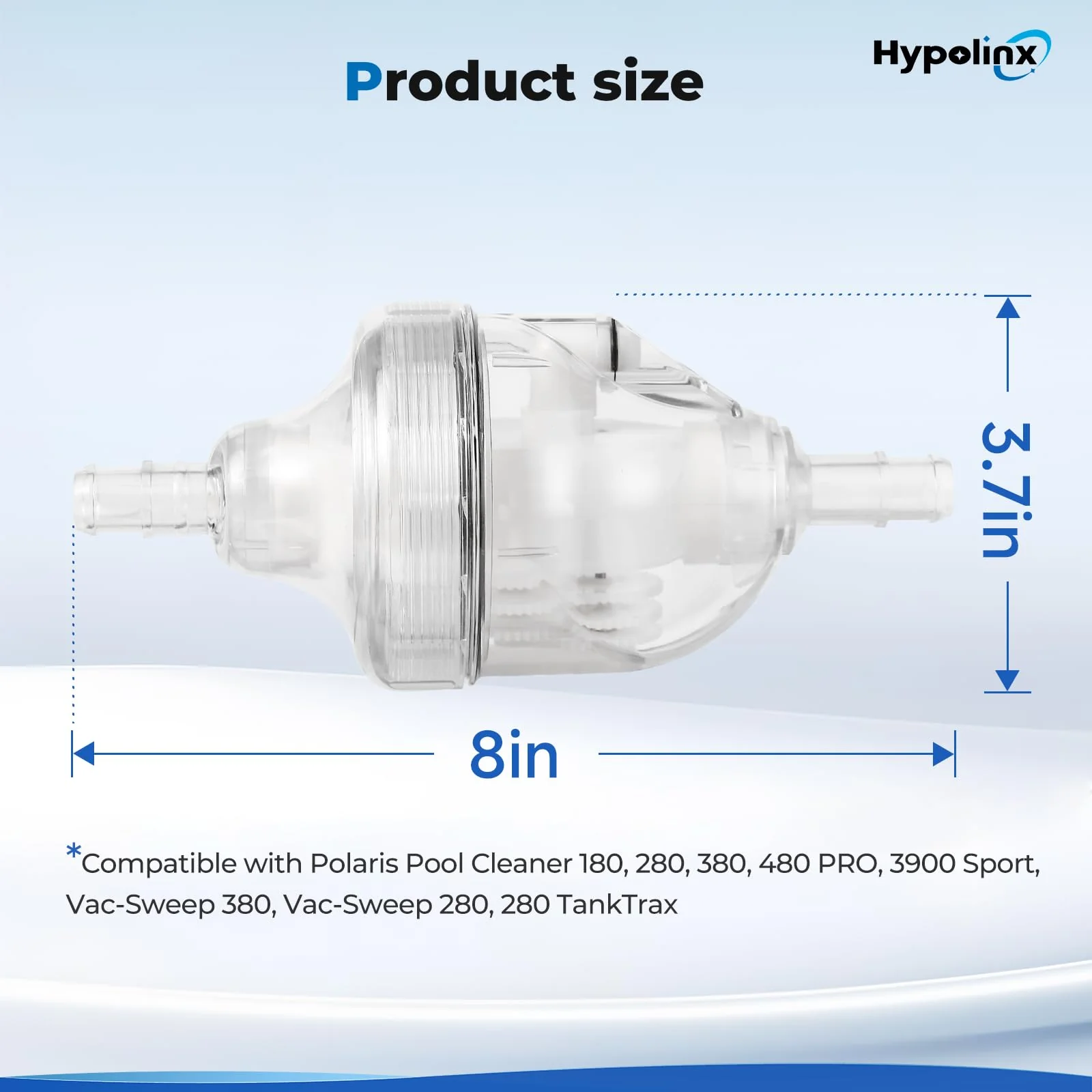 Hypolinx Upgraded Polaris Backup Valve Replacement G52 for Polaris Pool Cleaner 280, 180, 380, 480 — Transparent Case for Easy Inspection, High-Strength Gears, Crack-Resistant Durable Kit - Image 3