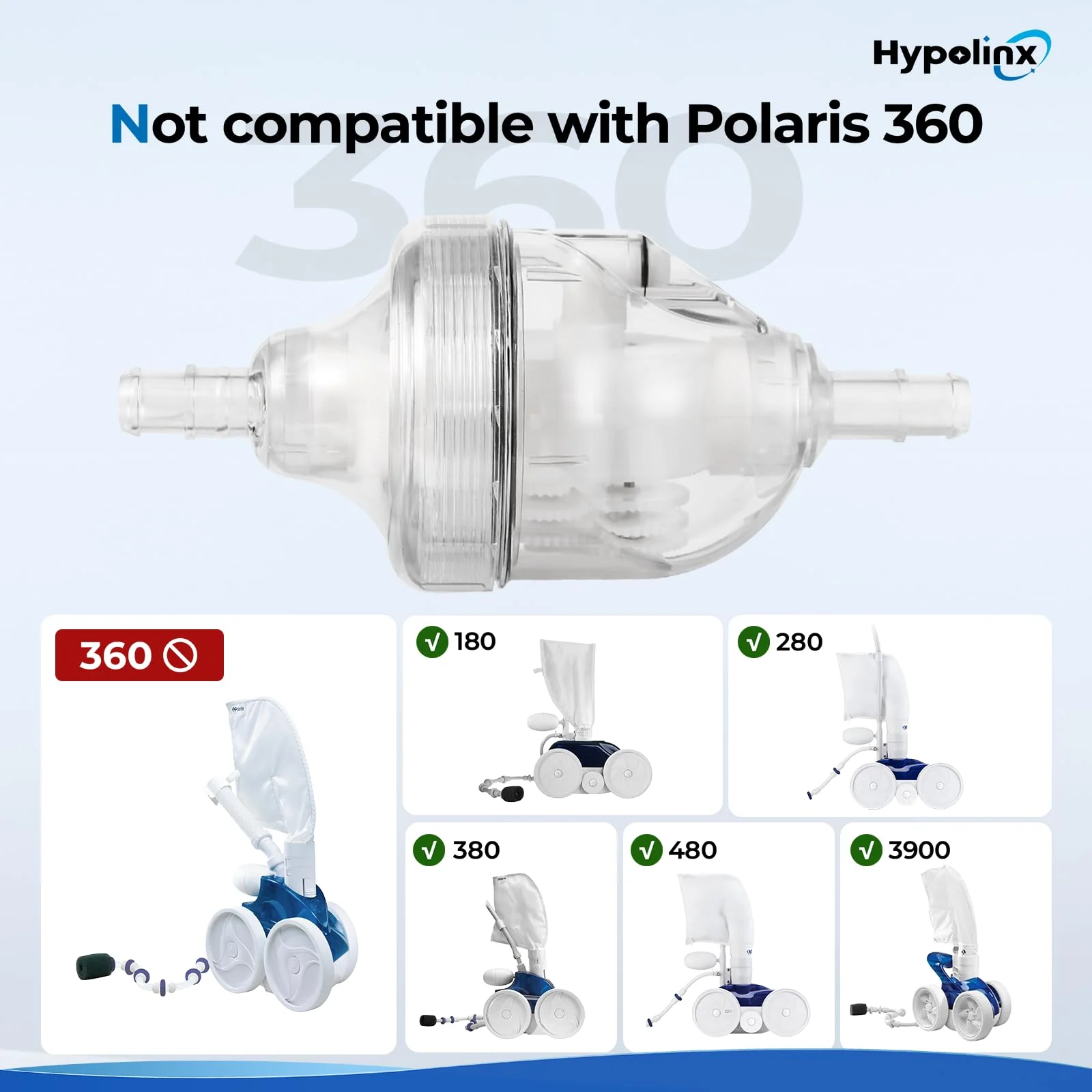 Hypolinx Upgraded Polaris Backup Valve Replacement G52 for Polaris Pool Cleaner 280, 180, 380, 480 — Transparent Case for Easy Inspection, High-Strength Gears, Crack-Resistant Durable Kit - Image 4