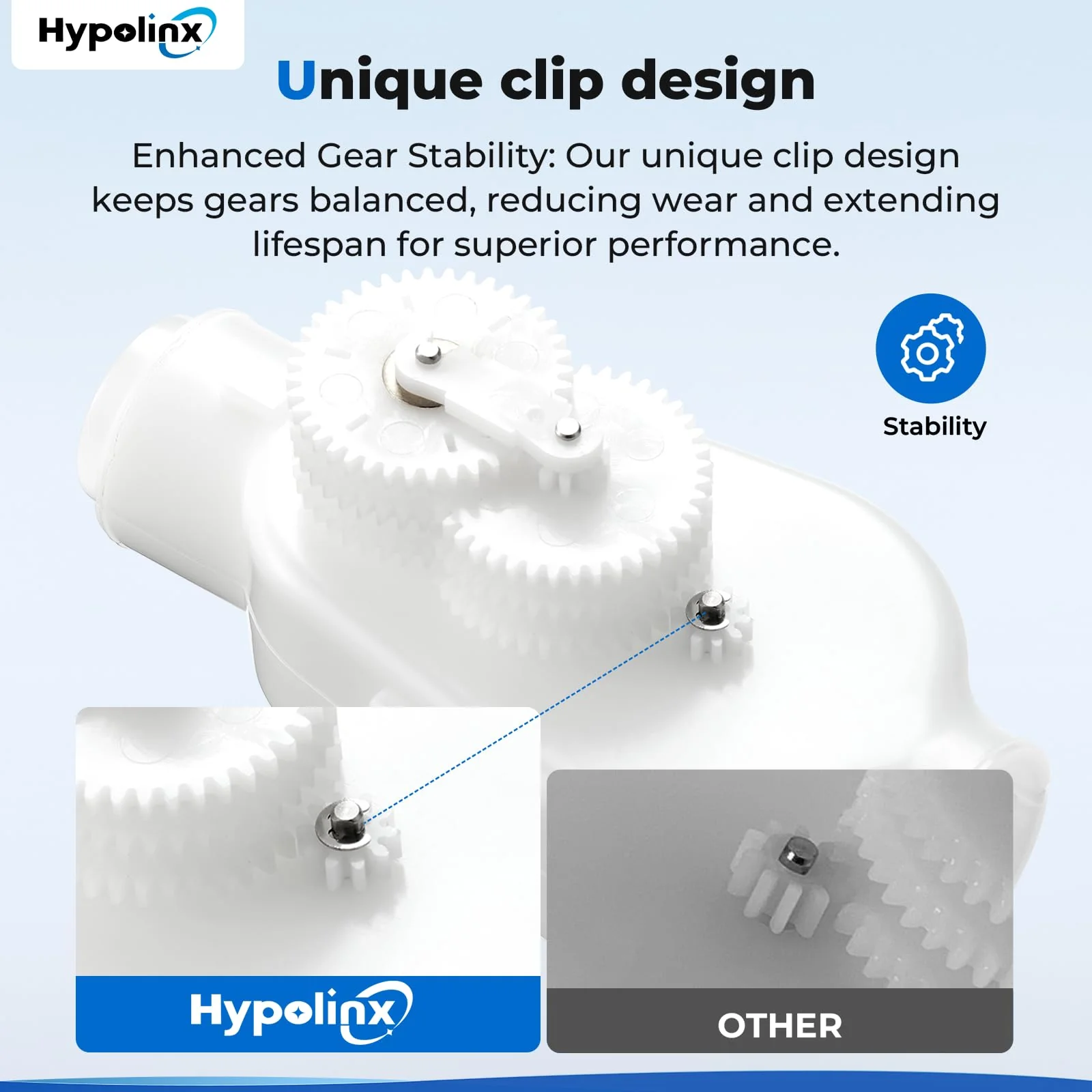 Hypolinx Upgraded Polaris Backup Valve Replacement G52 for Polaris Pool Cleaner 280, 180, 380, 480 — Transparent Case for Easy Inspection, High-Strength Gears, Crack-Resistant Durable Kit - Image 6
