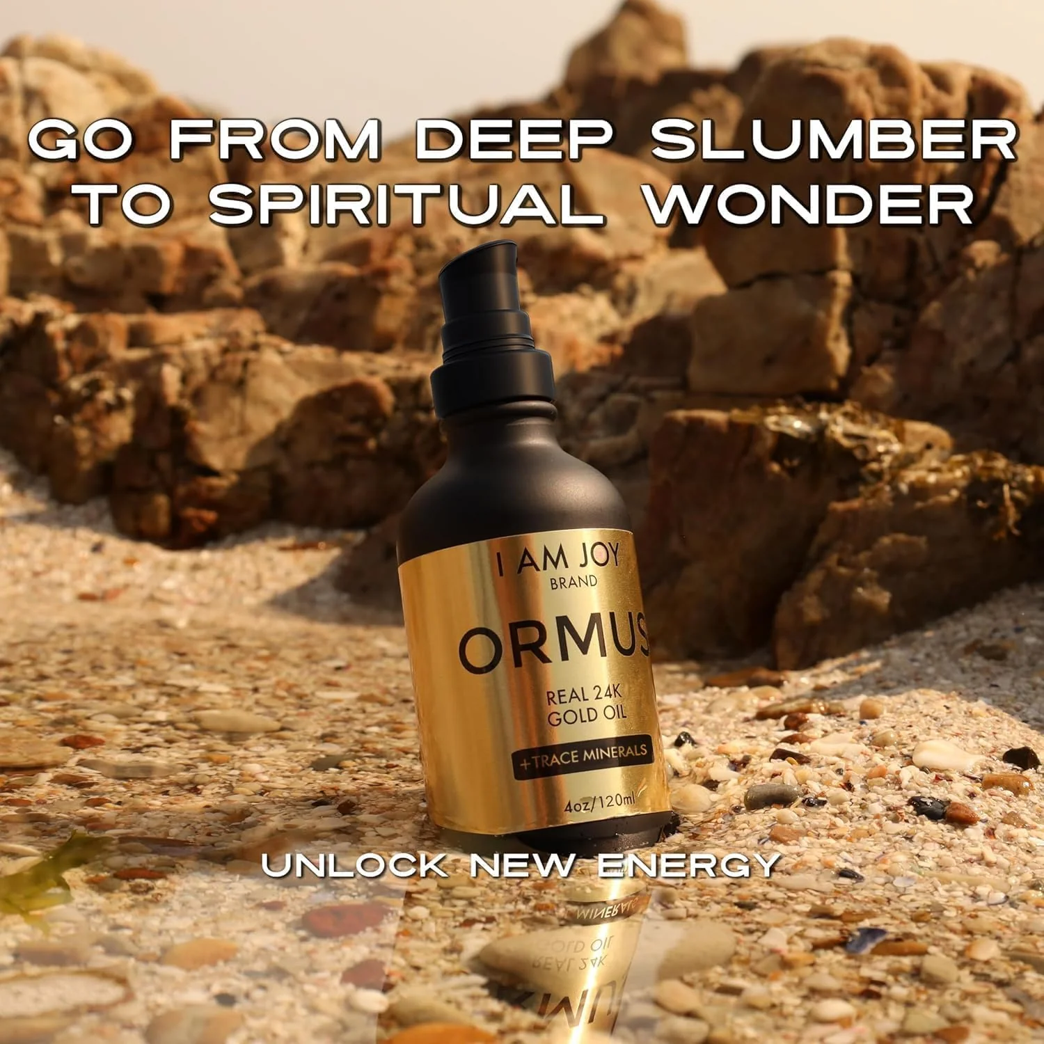 I Am Joy Co. Ormus Gold Oil Monoatomic | Supports Deeper Thought, Intuitive Awareness & Dream Clarity | Rich with Minerals, Platinum, Iridium | Non-Chemical Extraction | 4oz - Image 8