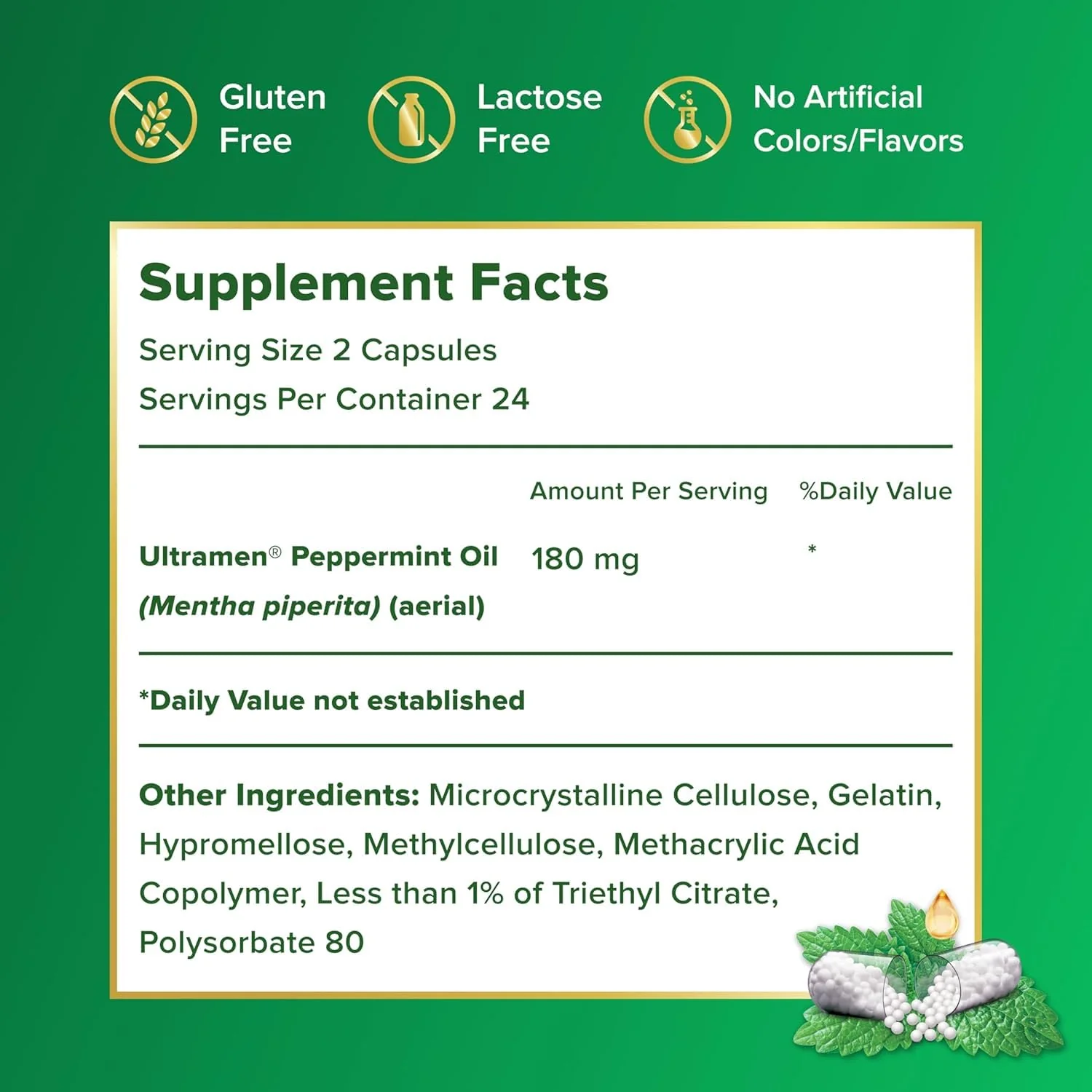 IBgard Gut Health Supplement, Peppermint Oil Capsules for Abdominal Comfort, 96 Capsules - Image 6