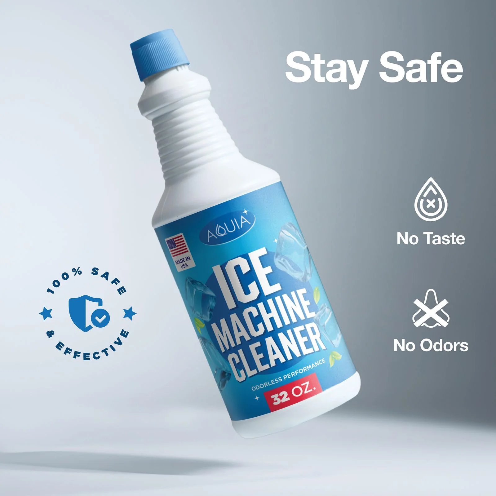Ice Machine Cleaner and Descaler 32 oz | Ice Maker Cleaner for All Brands; Opal, Scotsman, Manitowoc, Affresh, etc. Countertop Icemaker Cleaners Solution | Icemaker Cleaners and Descaler 100% Active! - Image 2