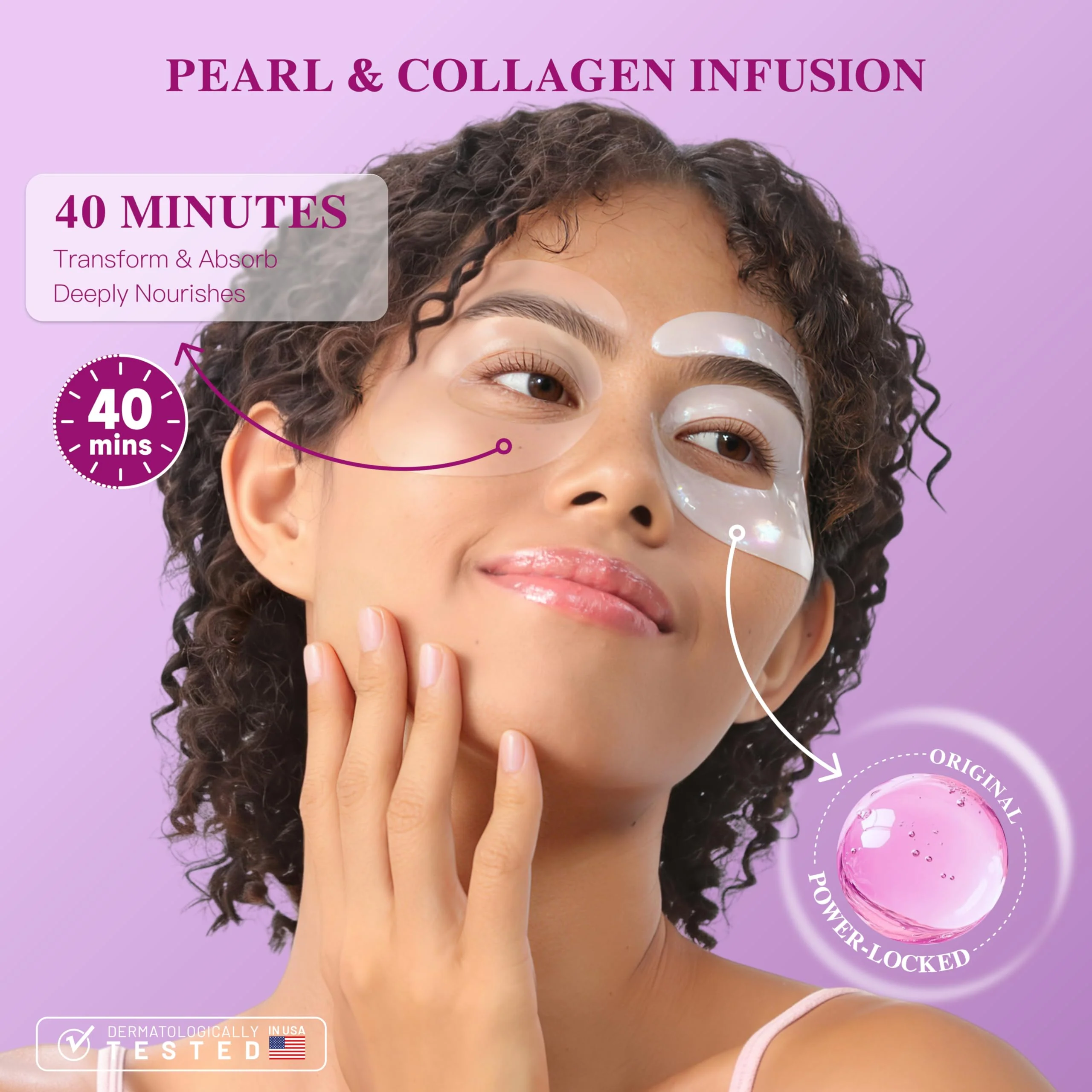 ICIKOL Under Eye Patches with Collagen, Eye Patches for Puffy Eyes and Dark Circles, 360° Under Eye Mask for Puffiness, Wrinkles, Fine Lines, Gifts for Women - Skin Care, 12 Pairs (White) - Image 7