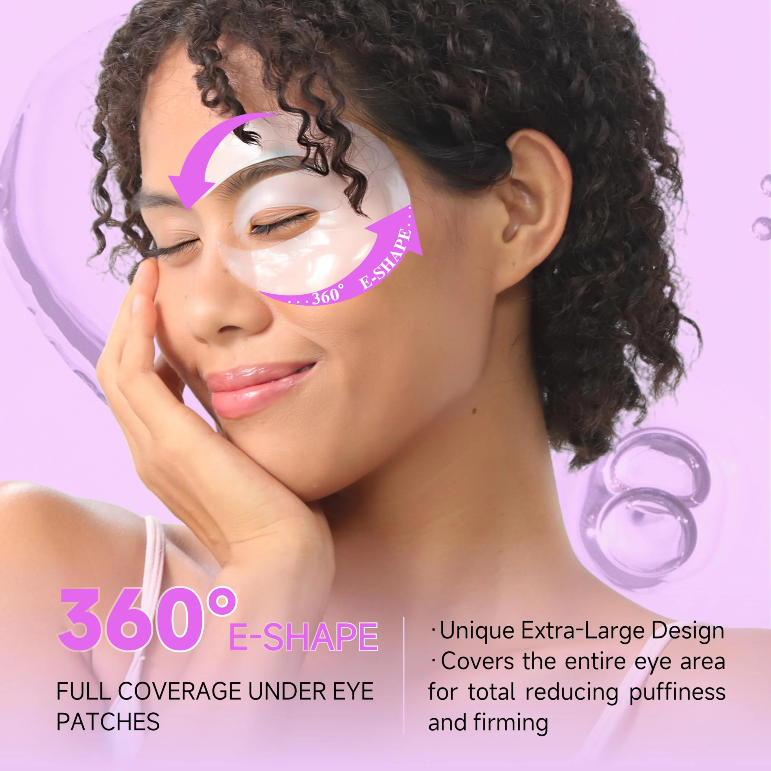 ICIKOL Under Eye Patches with Collagen, Eye Patches for Puffy Eyes and Dark Circles, 360° Under Eye Mask for Puffiness, Wrinkles, Fine Lines, Gifts for Women - Skin Care, 12 Pairs (White) - Image 8