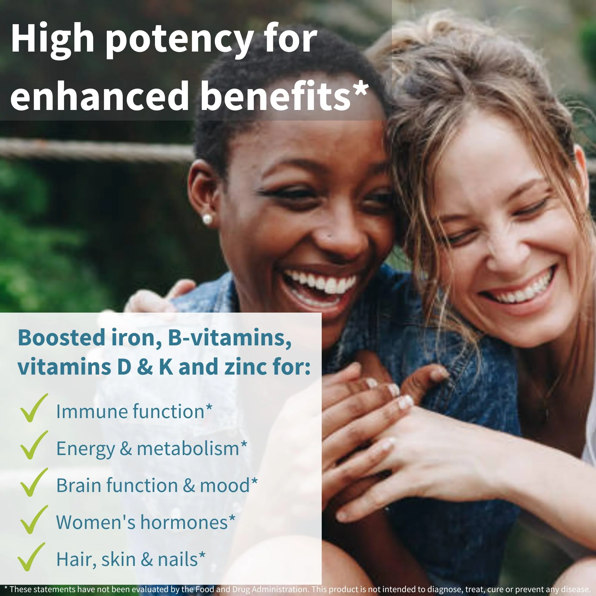 Igennus High Potency Methylated Multivitamin for Women with Gentle Iron, 5-MTHF Folate & Methylcobalamin B12, Pure & Clean, Sustained Release, Active B-Complex & K2 MK-7, Non-GMO, 180 Vegan Tablets - Image 8